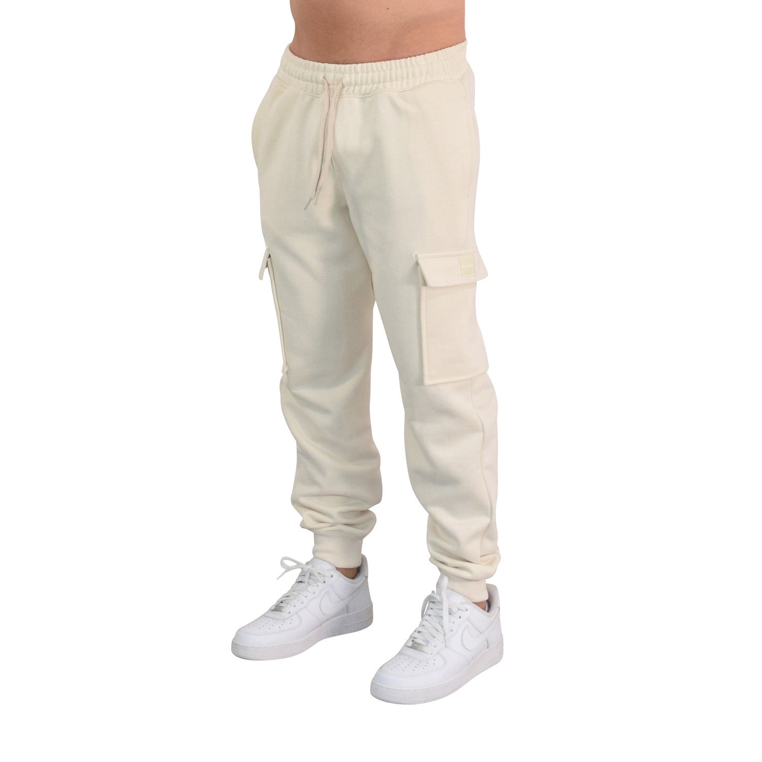 Fleece Cargo Jogger Sand