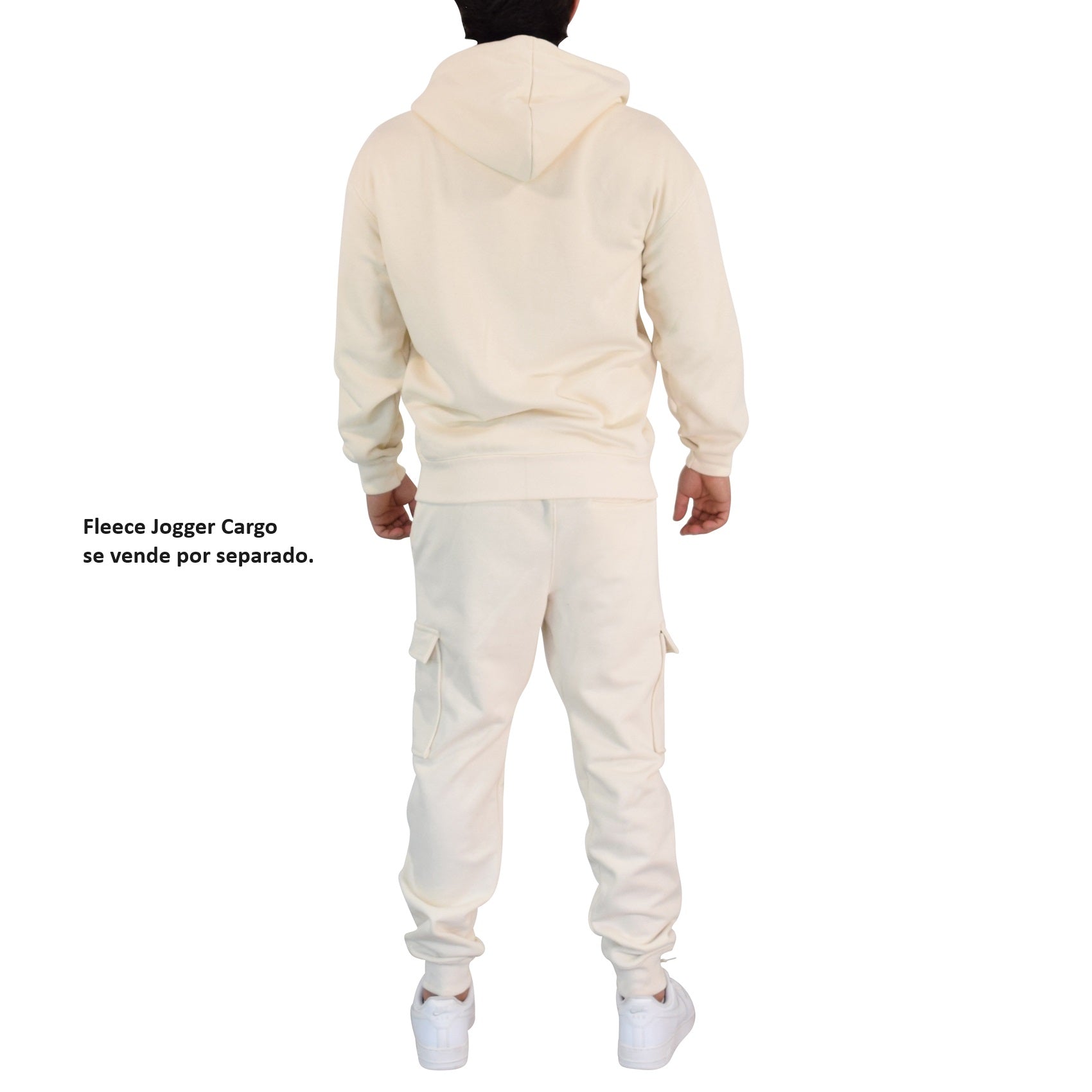 Fleece Zip Up Hoodie Sand