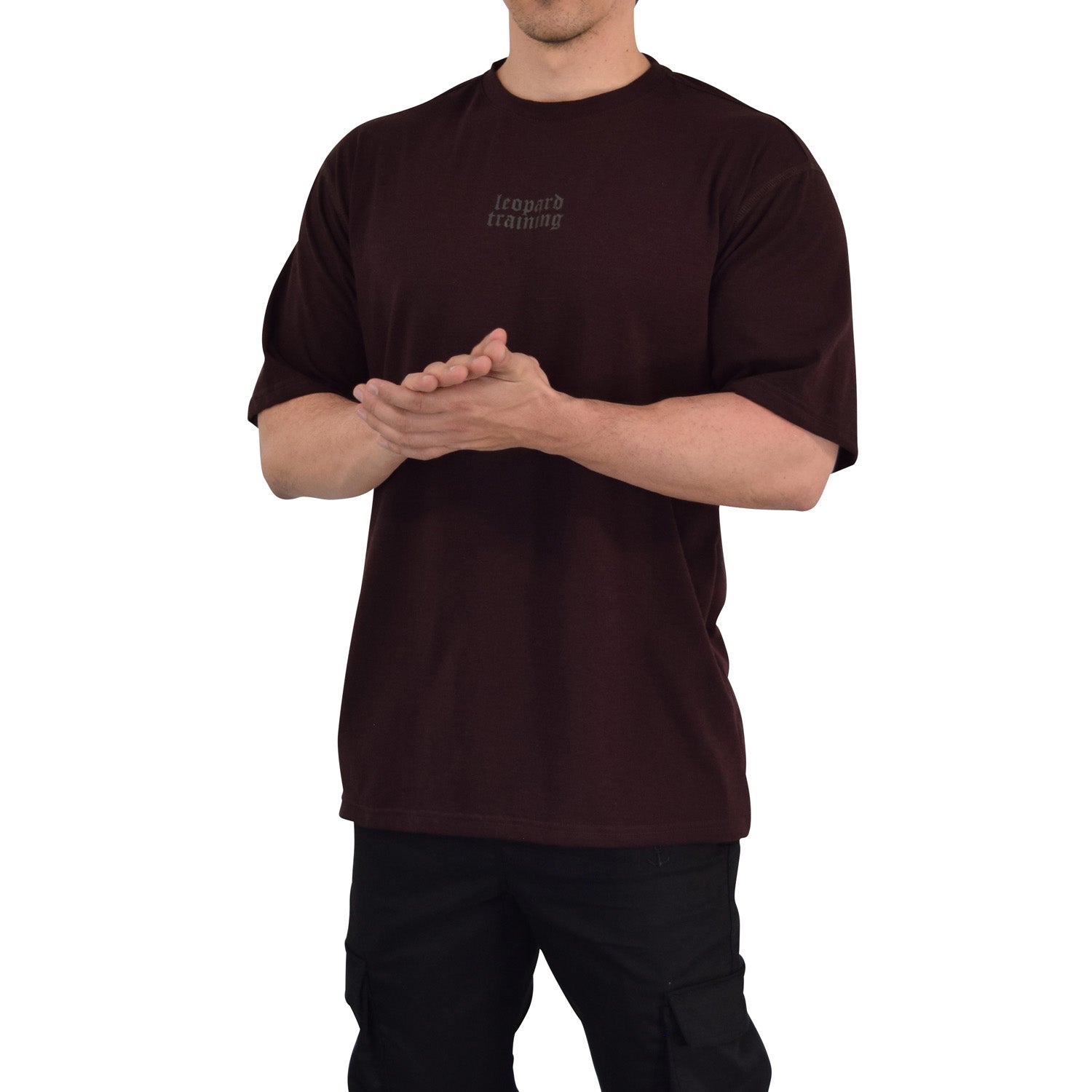 Playera Oversized Dark Brown Unleash The Beast