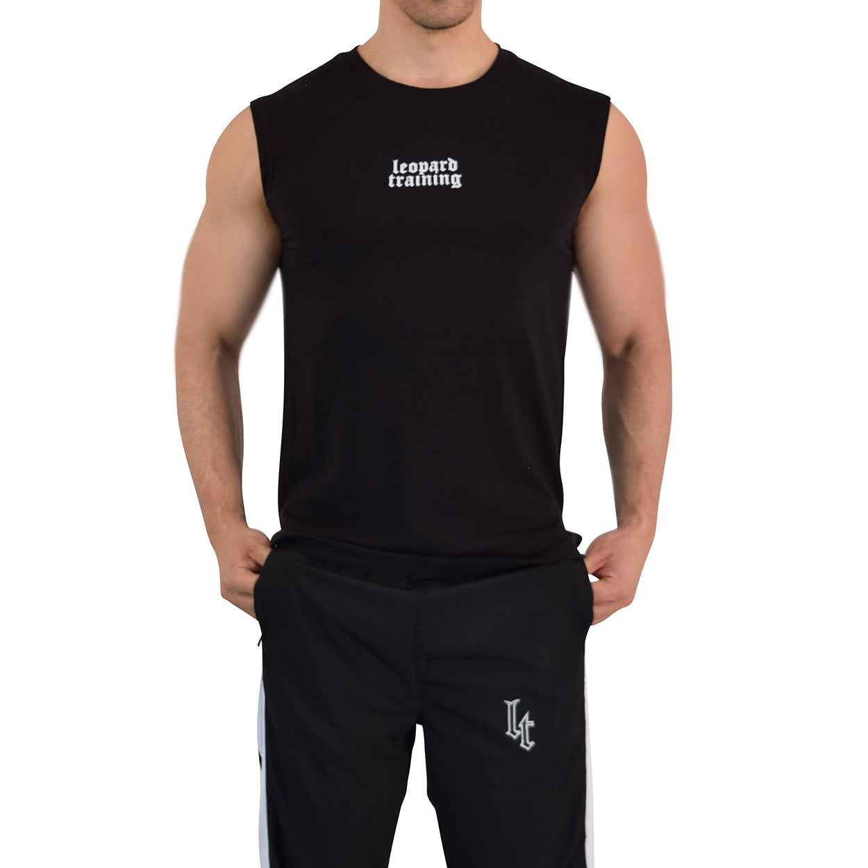 Featherweight Cutoff Tank Black