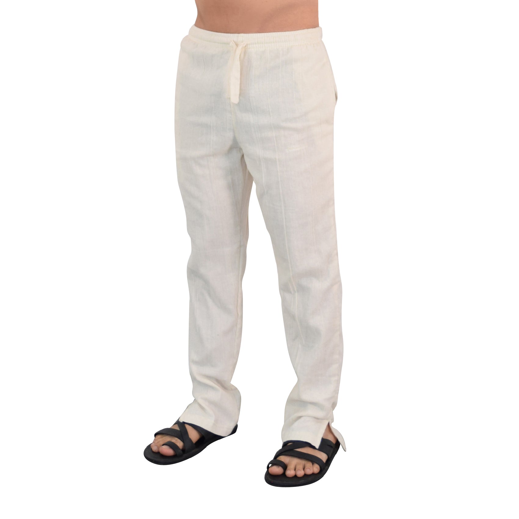 Moon Prayer Relaxed Cotton Trouser Raw White