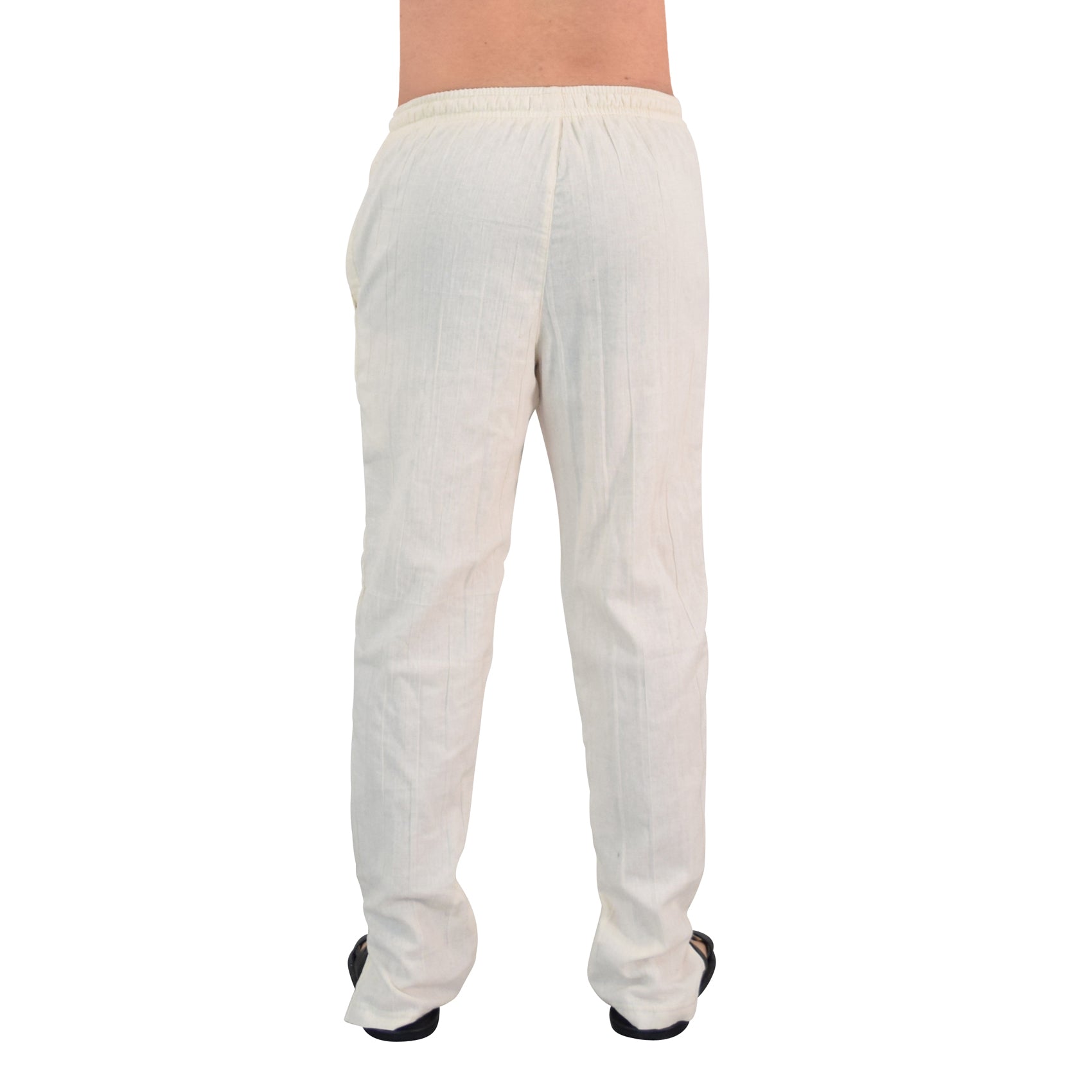 Moon Prayer Relaxed Cotton Trouser Raw White