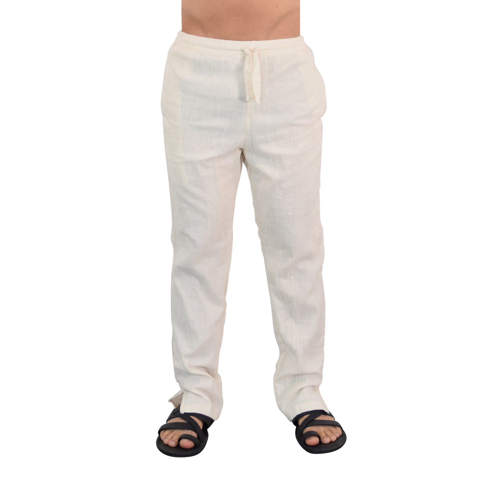 Moon Prayer Relaxed Cotton Trouser Raw White