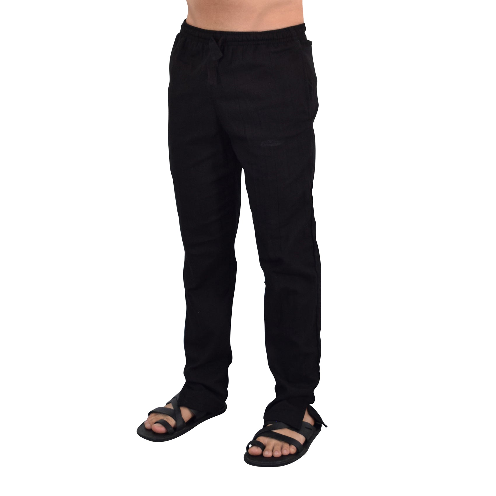 Moon Prayer Relaxed Cotton Trouser Dark Black