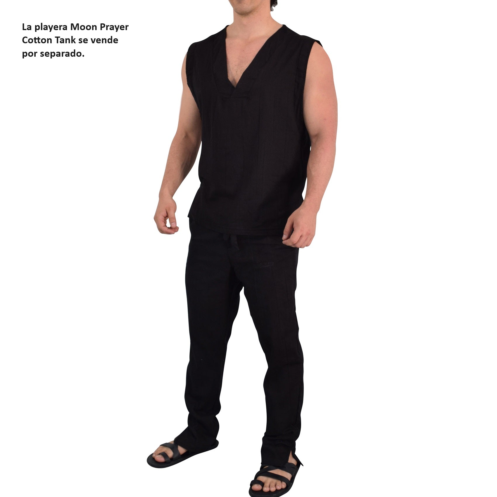 Moon Prayer Relaxed Cotton Trouser Dark Black