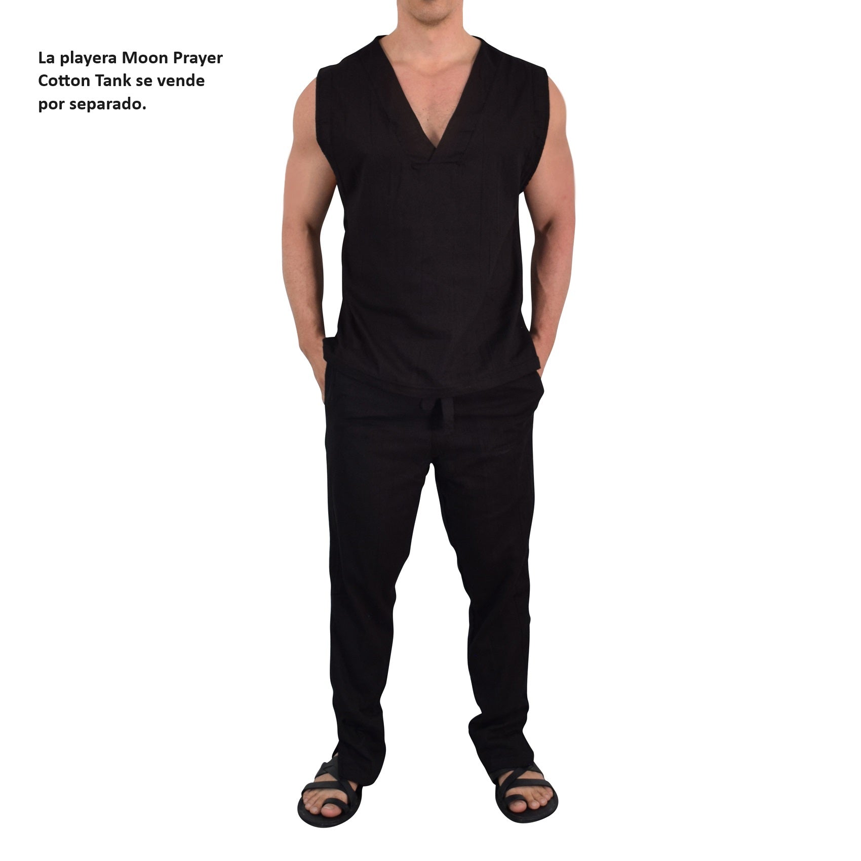 Moon Prayer Relaxed Cotton Trouser Dark Black