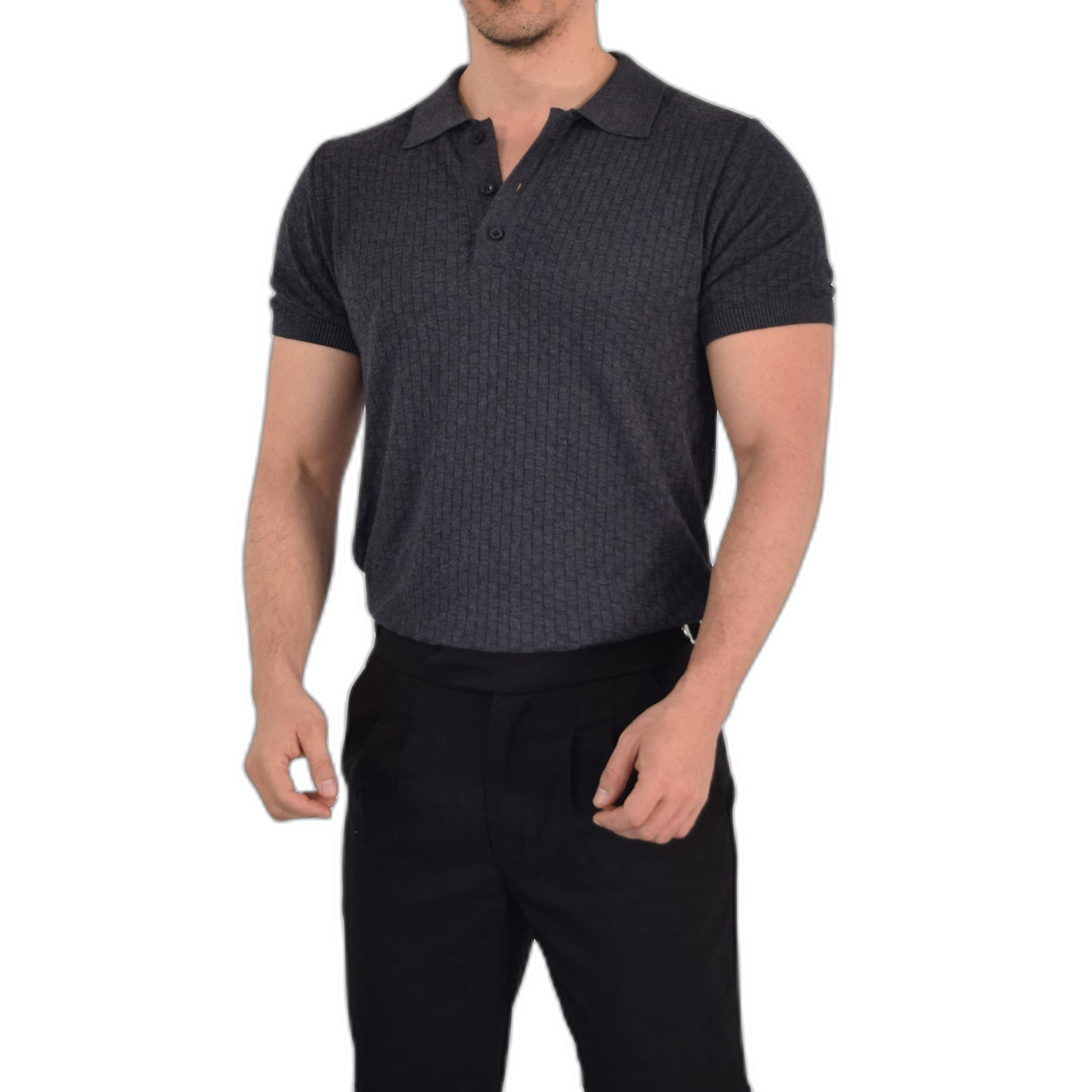 Knitted Connery Polo Oxford