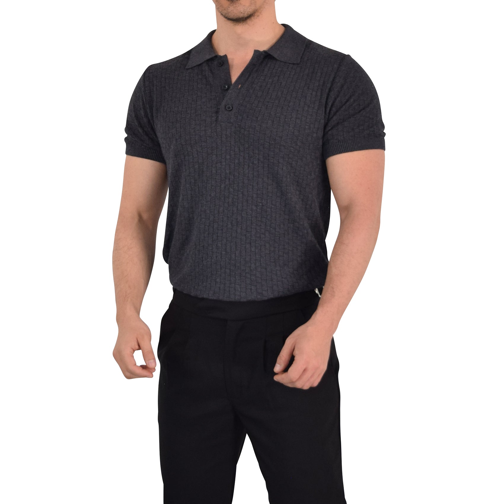 Knitted Connery Polo Oxford