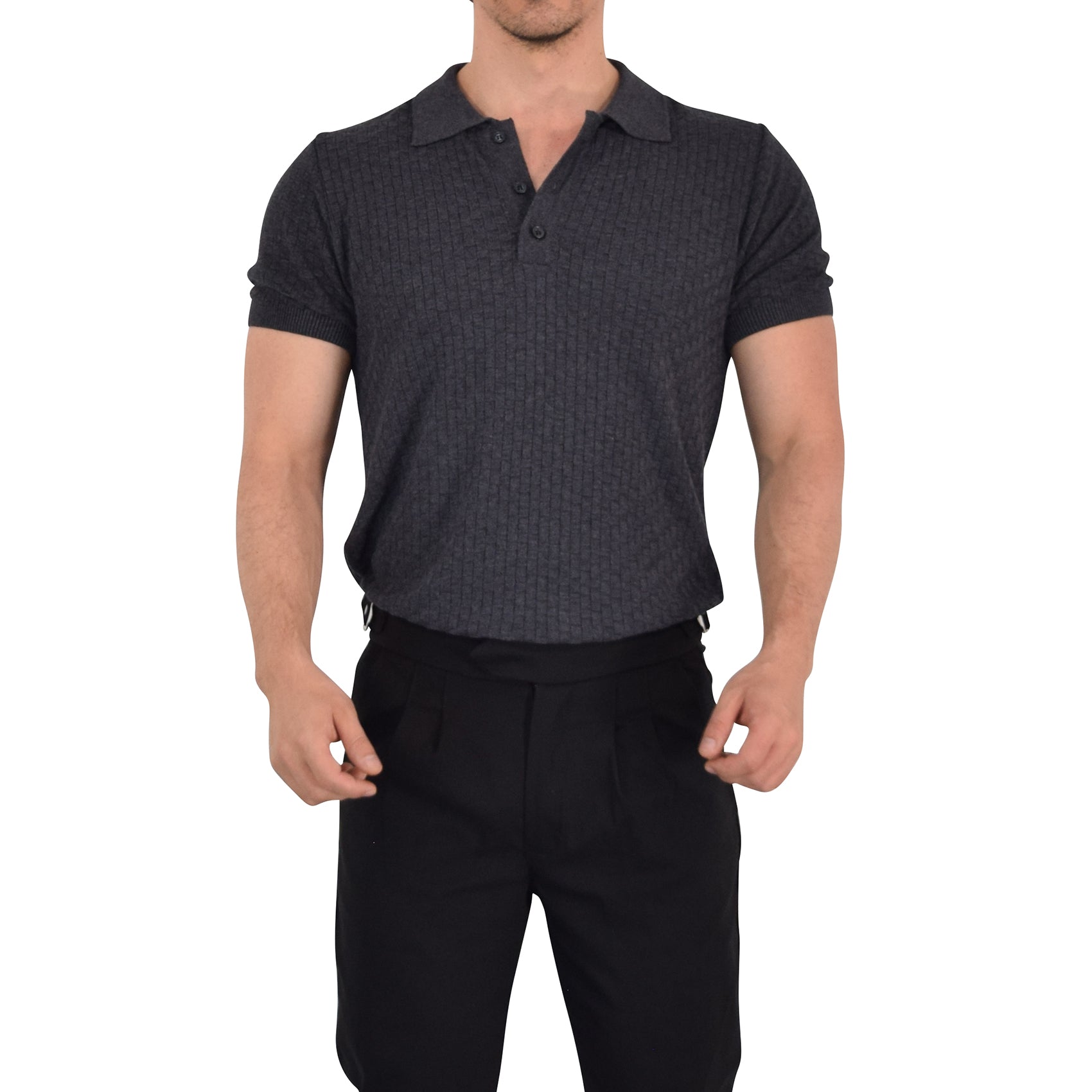 Knitted Connery Polo Oxford