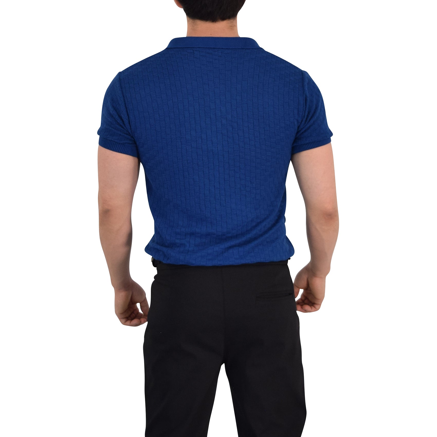 Knitted Connery Polo Dark Indigo