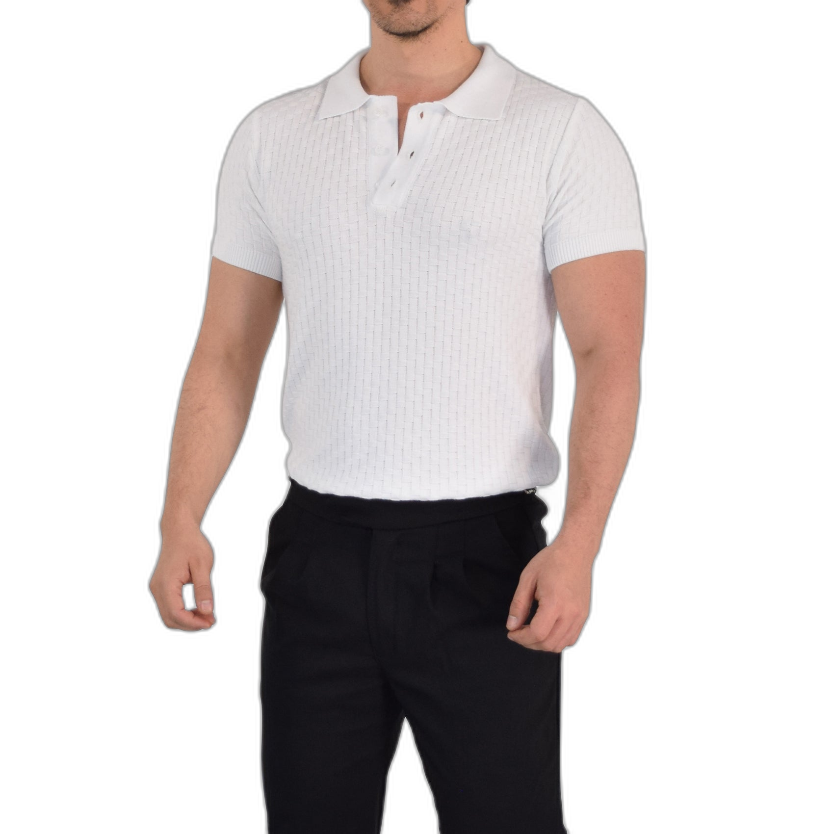 Knitted Connery Polo Off White