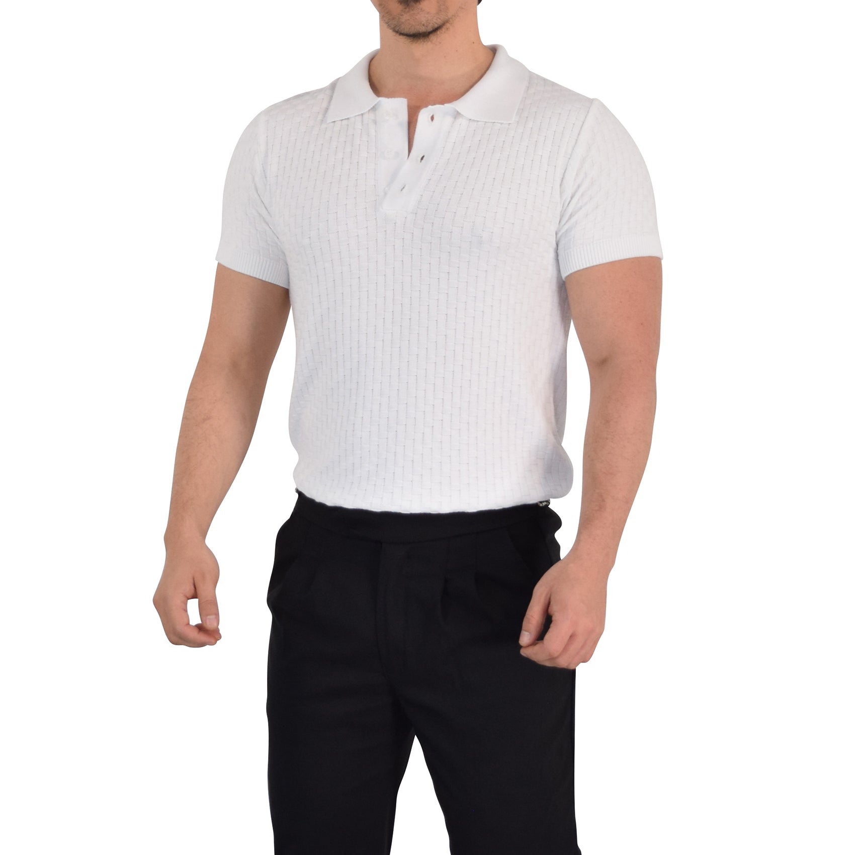 Knitted Connery Polo Off White