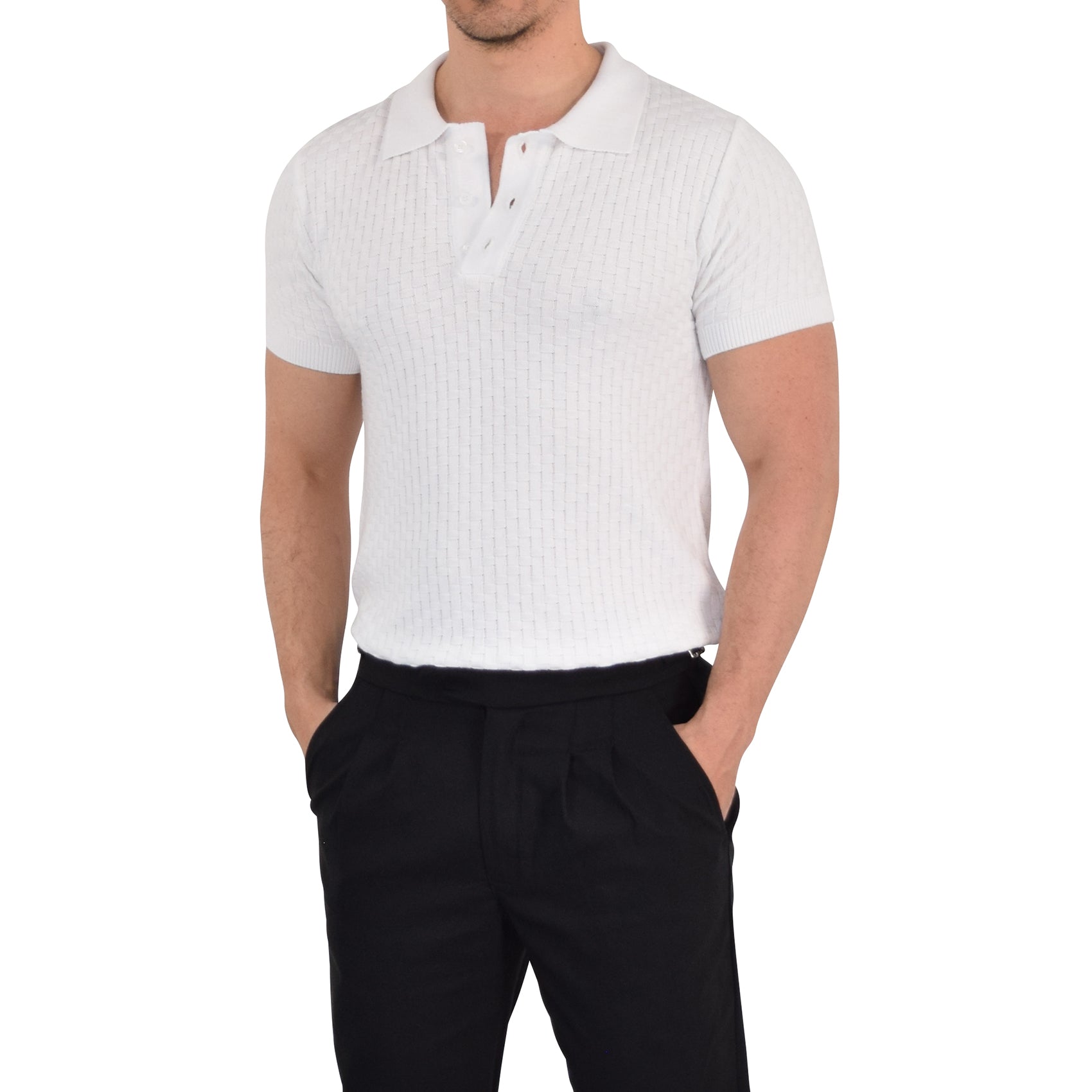 Knitted Connery Polo Off White