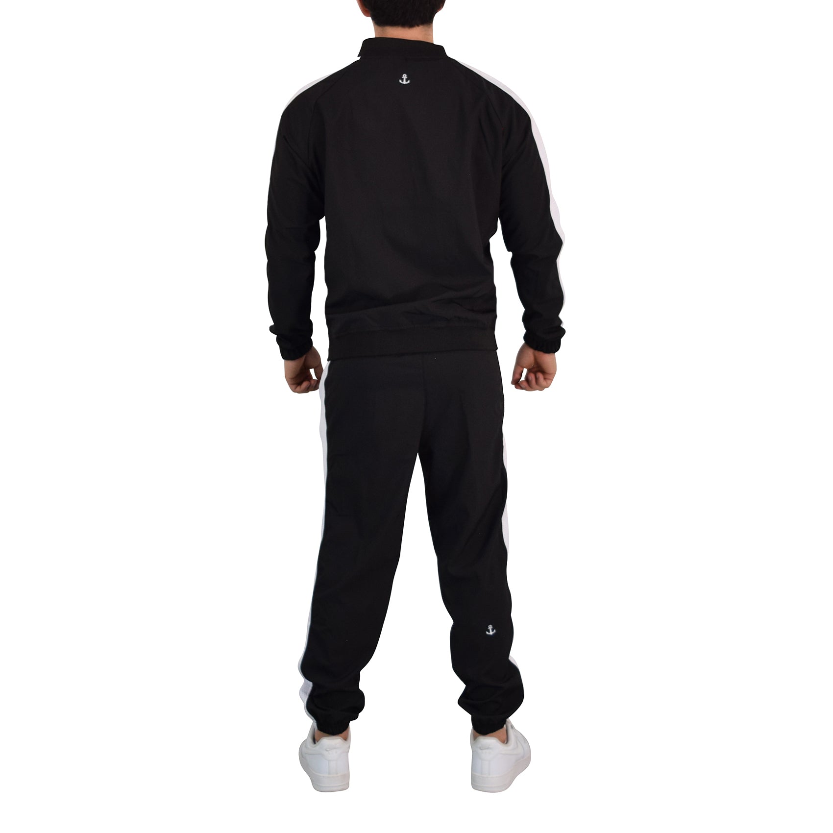 Fleece Tracksuit Black & Gold Metal Emblem