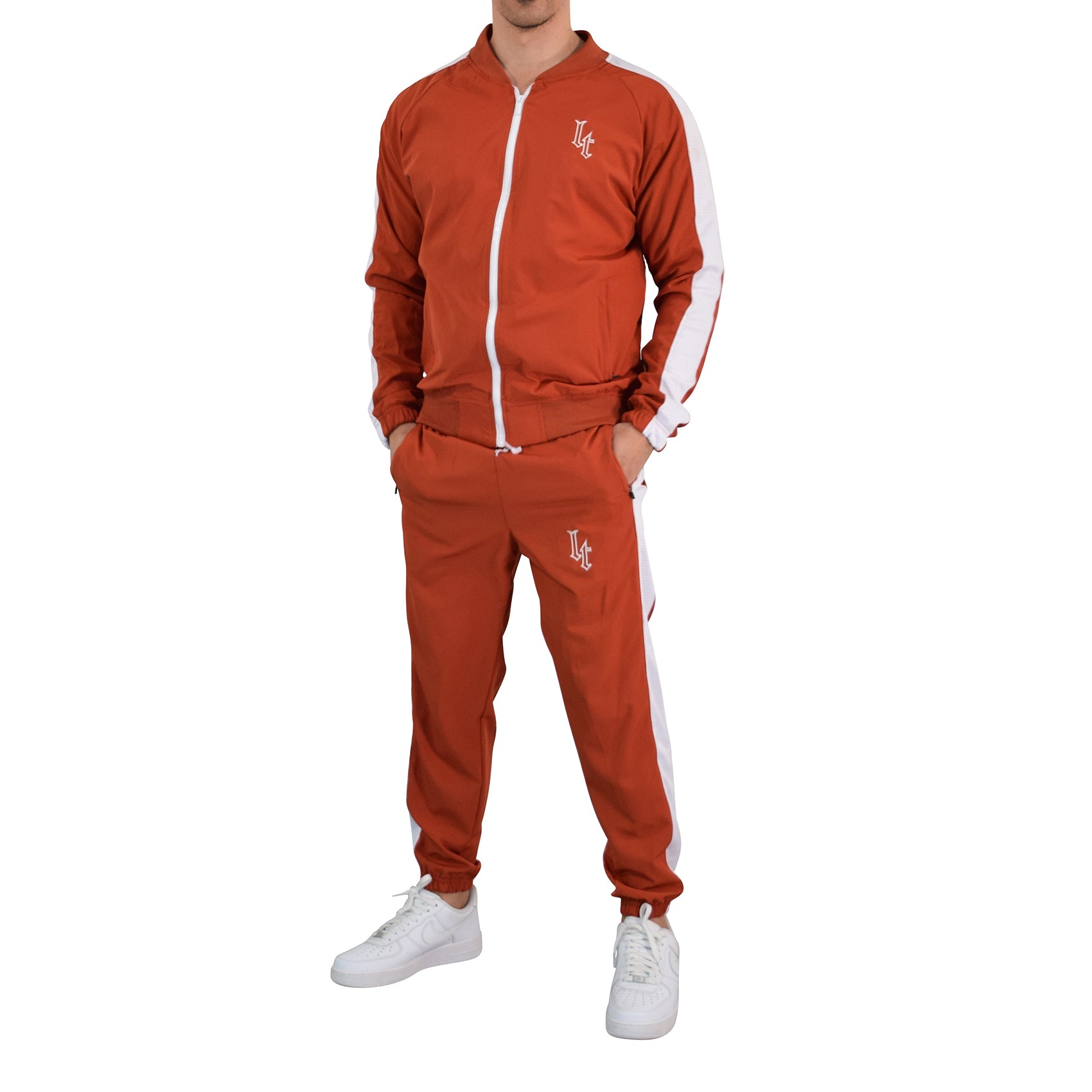 Fleece Tracksuit Black & Gold Metal Emblem