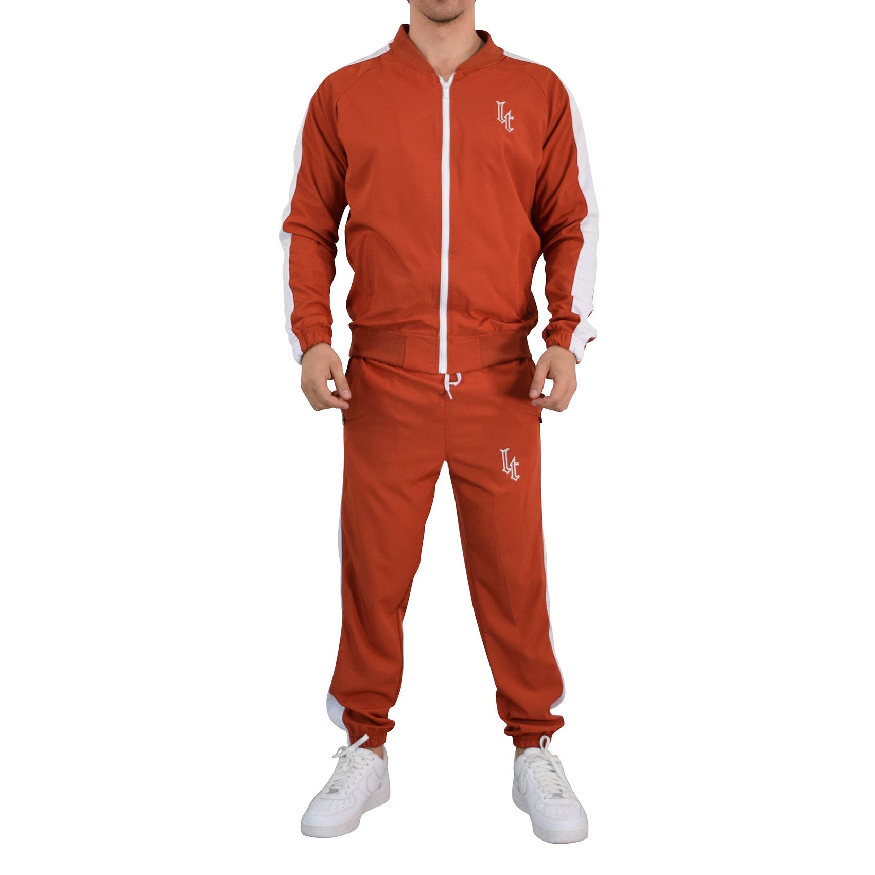 Fleece Tracksuit Black & Gold Metal Emblem