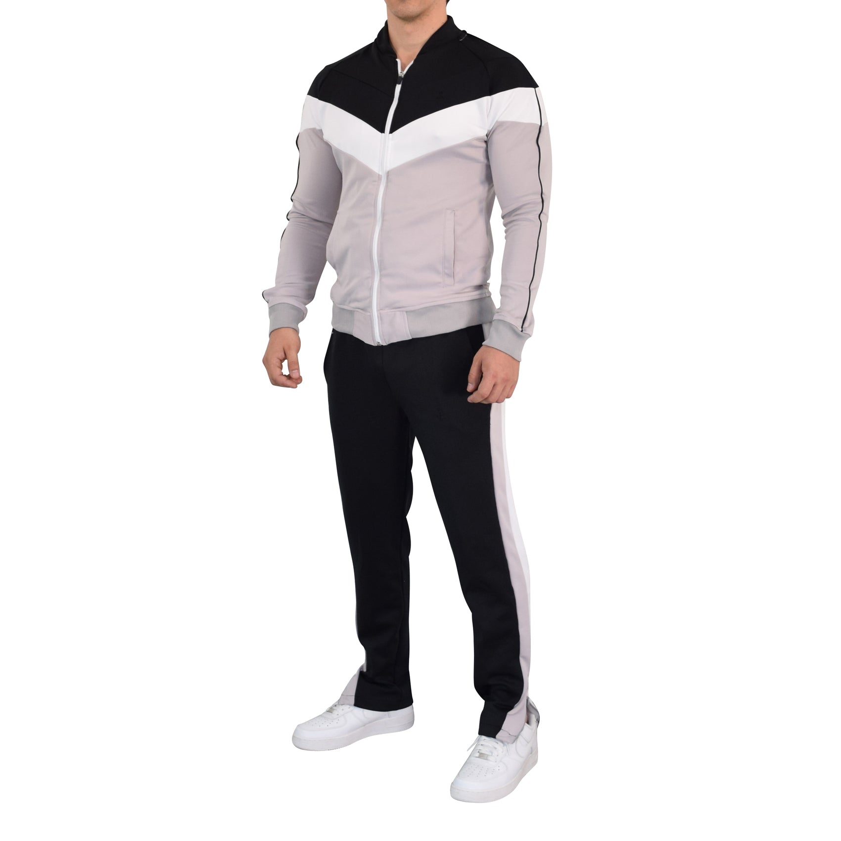 Montecarlo Tracksuit Black Gray White