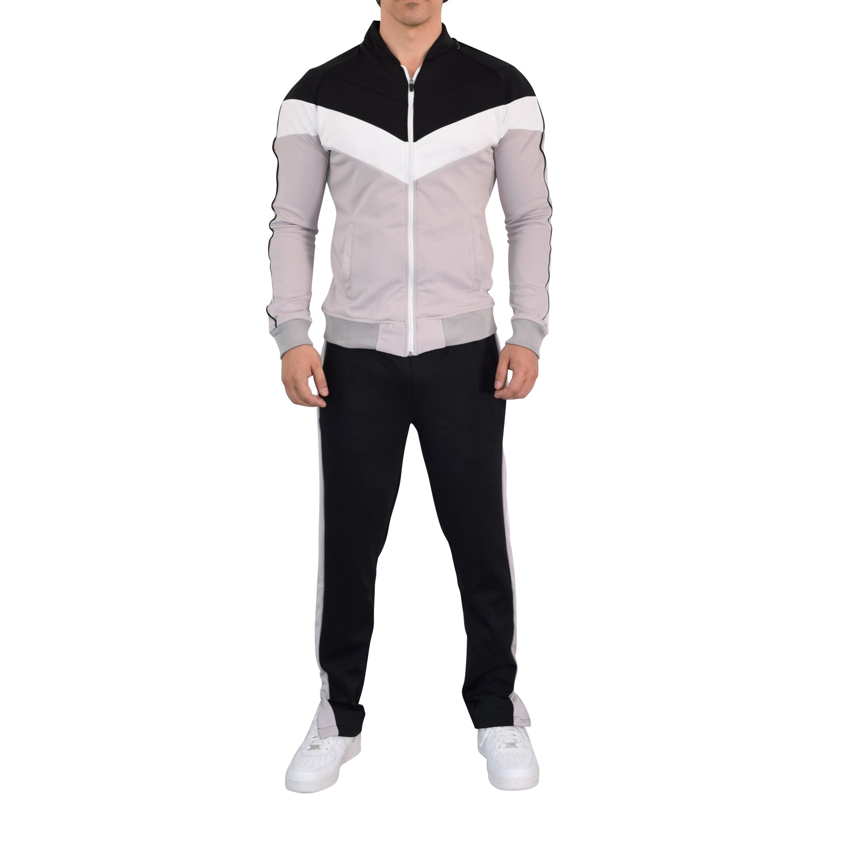 Montecarlo Tracksuit Black Gray White