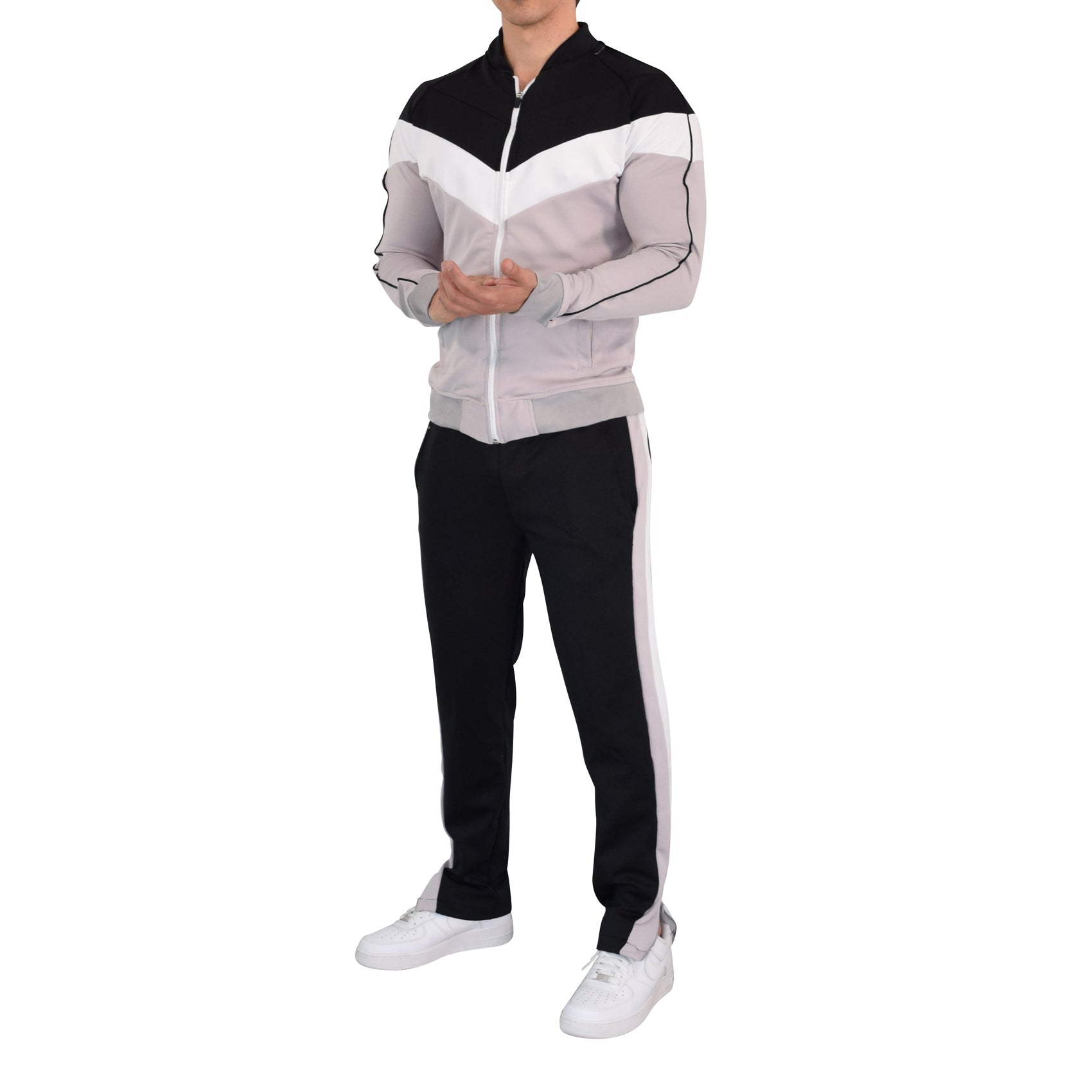 Montecarlo Tracksuit Black Gray White