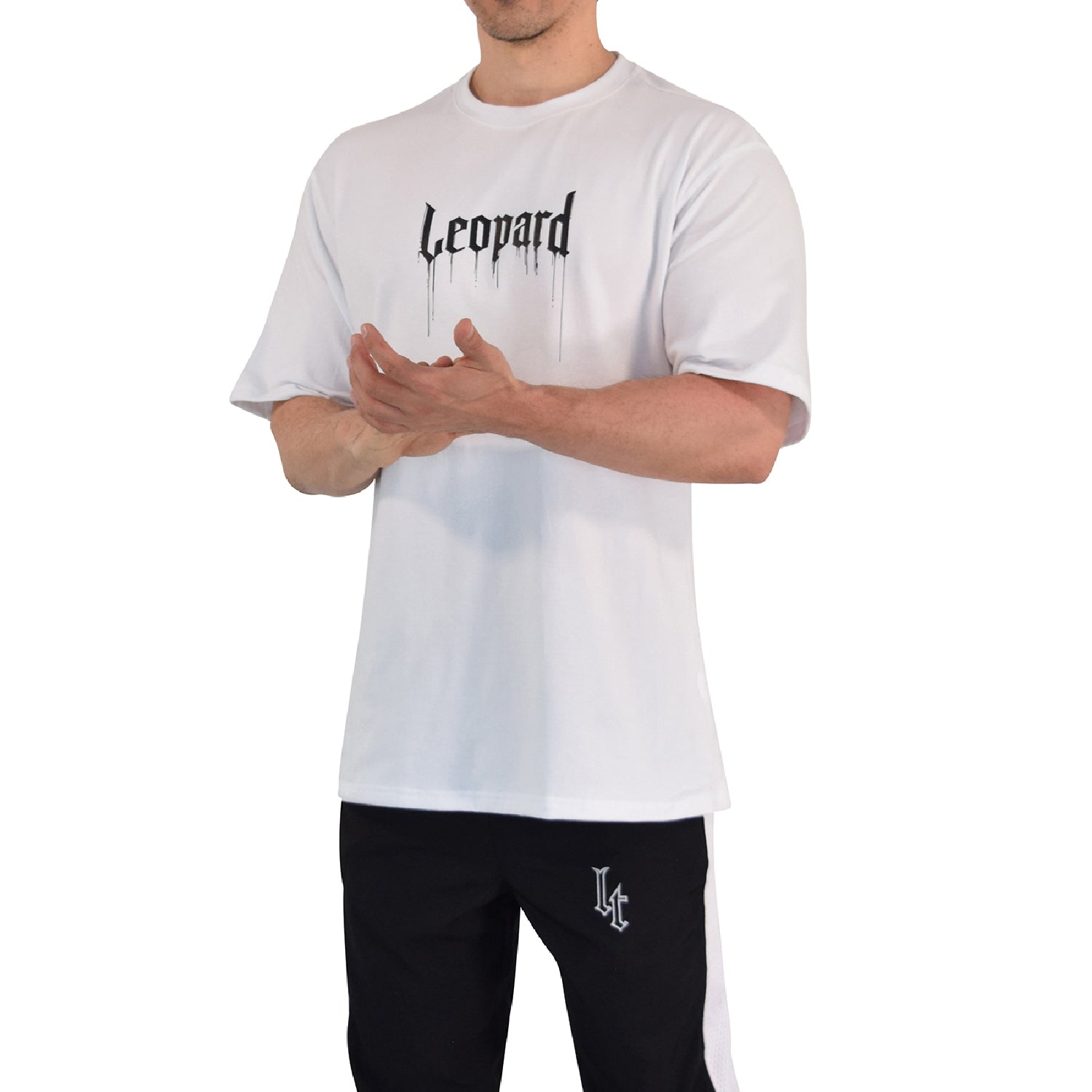 Playera Oversized War Dog White
