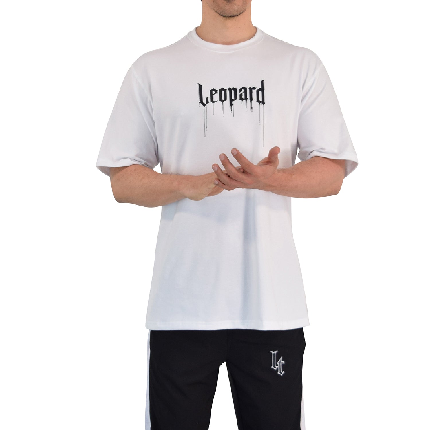 Playera Oversized War Dog White