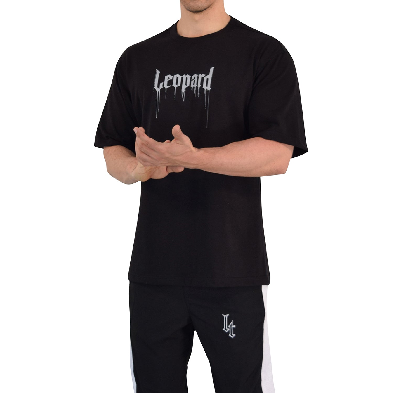 Playera Oversized War Dog Black