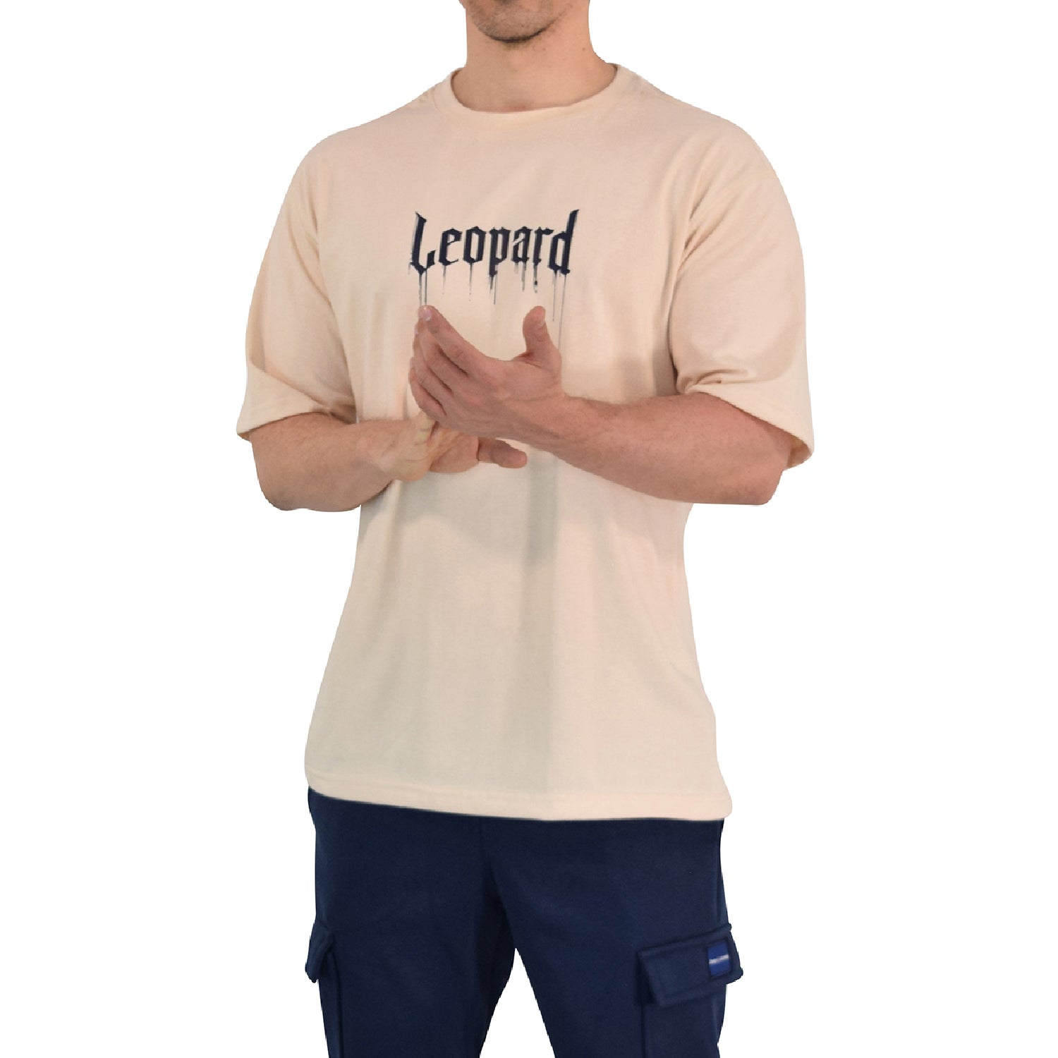 Playera Oversized War Dog Sand