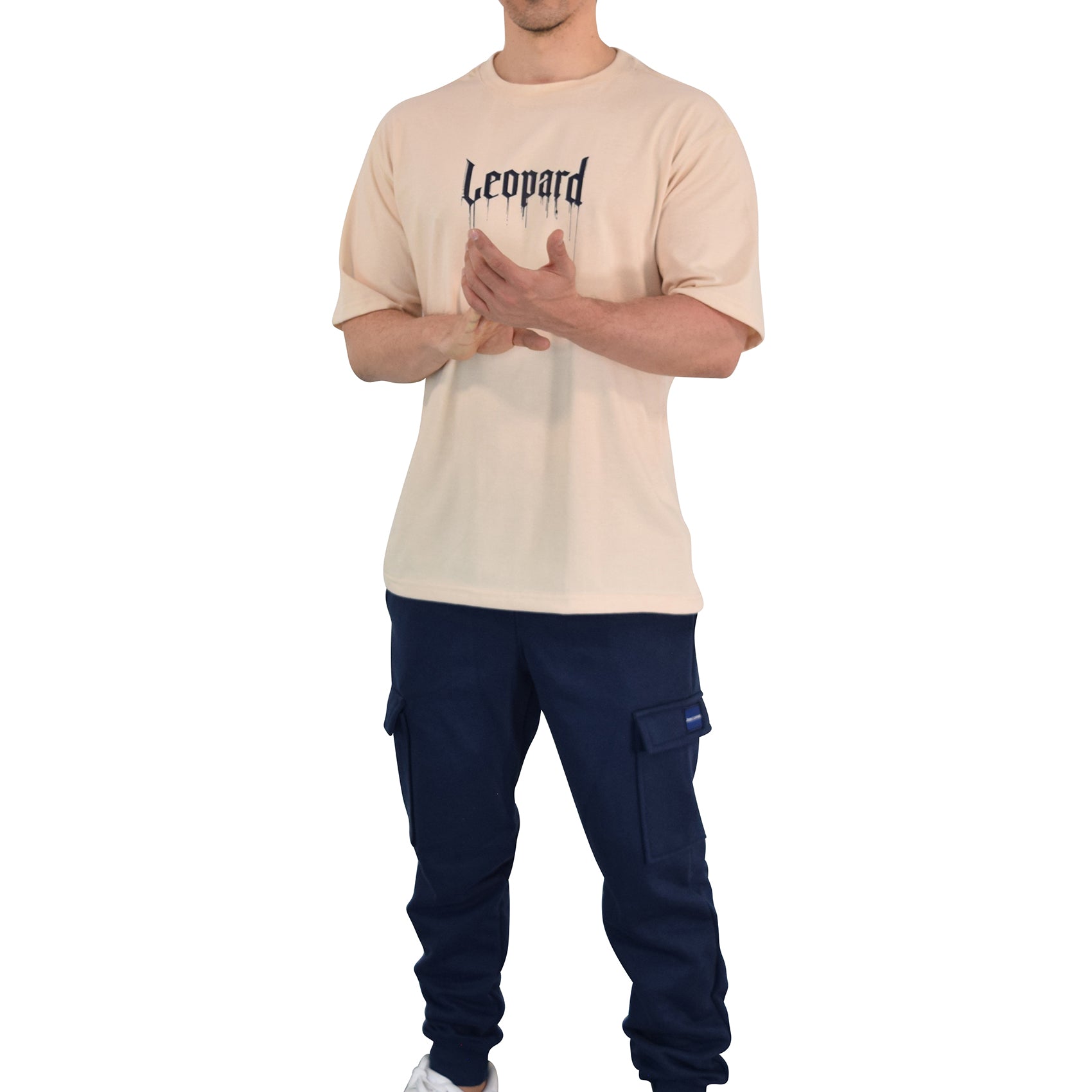 Playera Oversized War Dog Sand