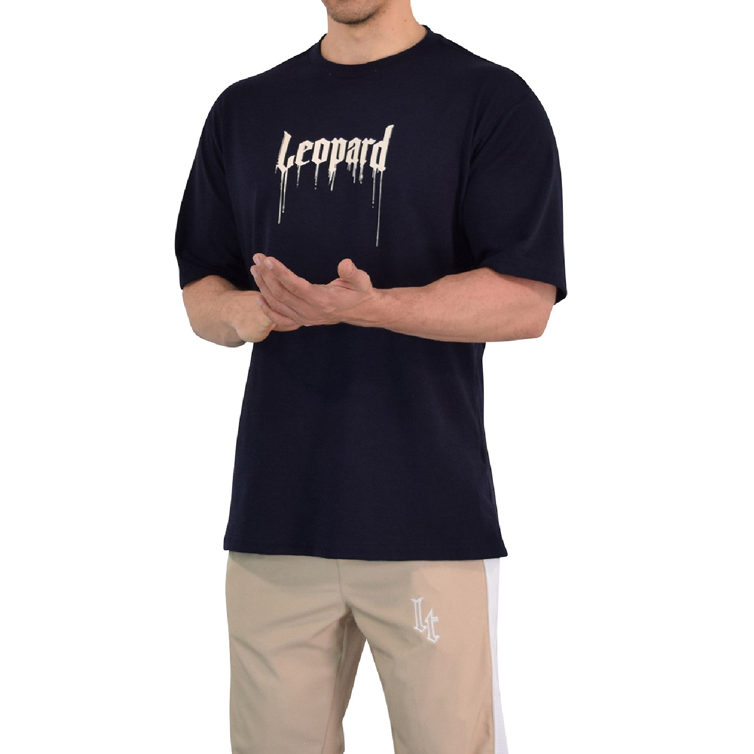Playera Oversized War Dog Navy