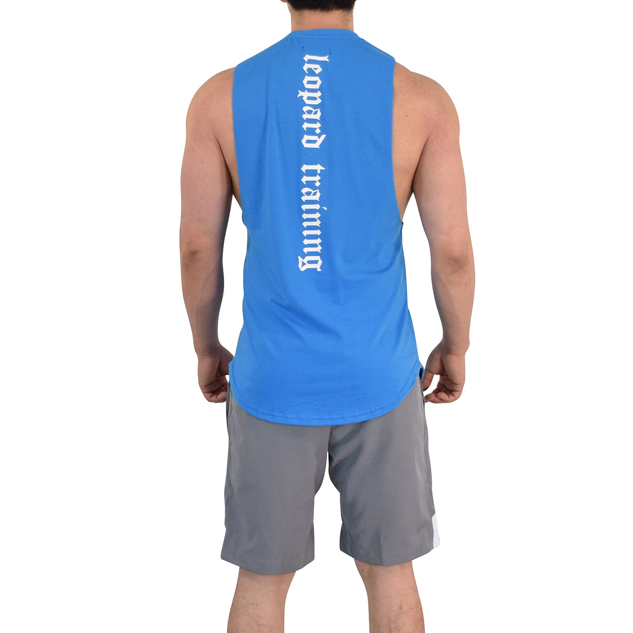 Gym Sleeveless Tee Wine Logo Stripes Black