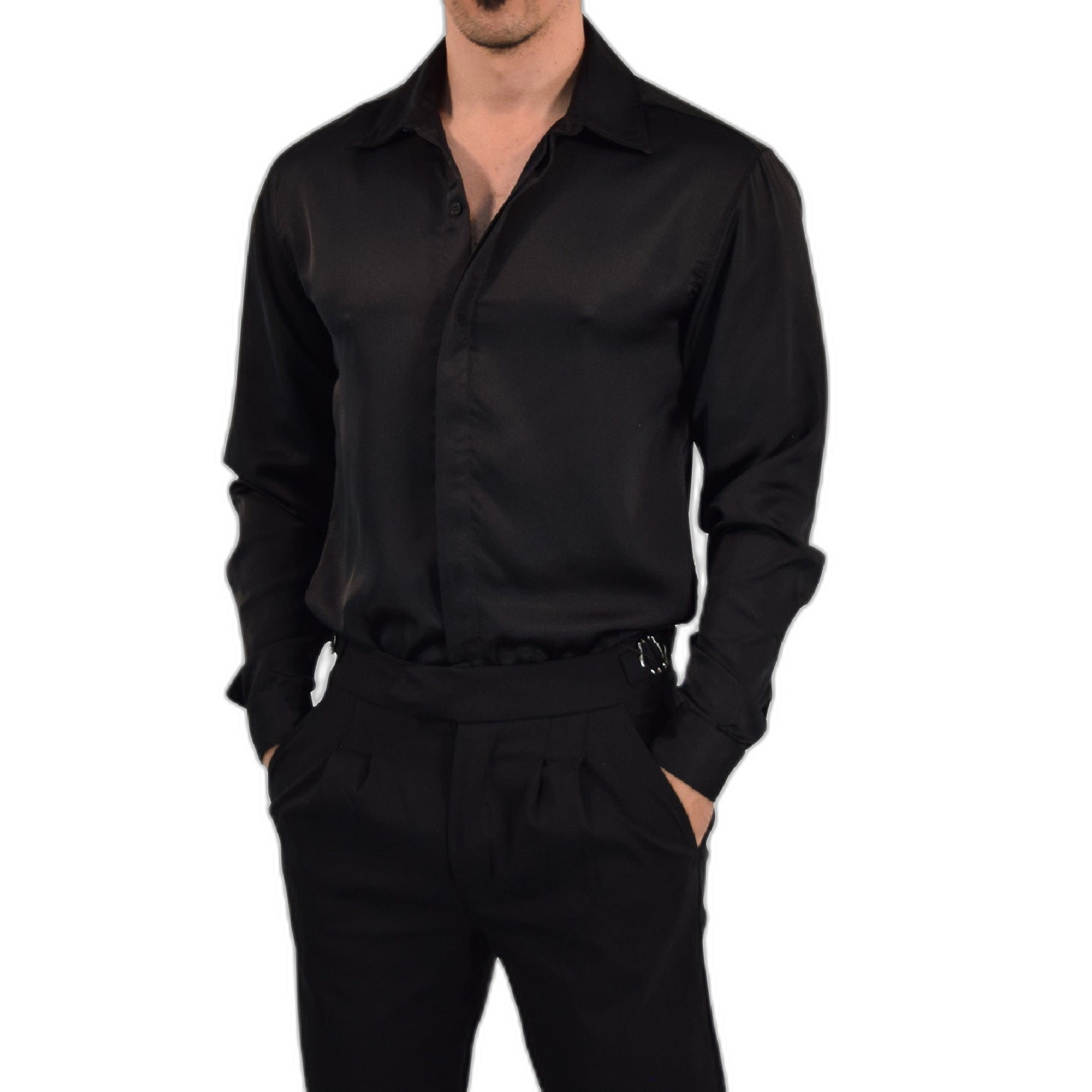 Camisa Vegas Sateen Black