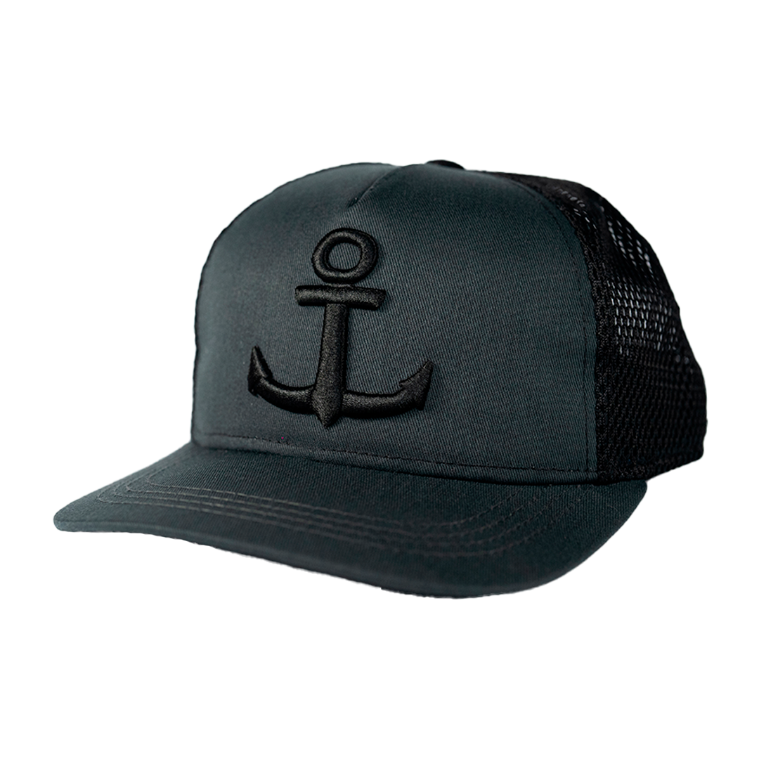 Blue Flat Cap 3D Logo Wine