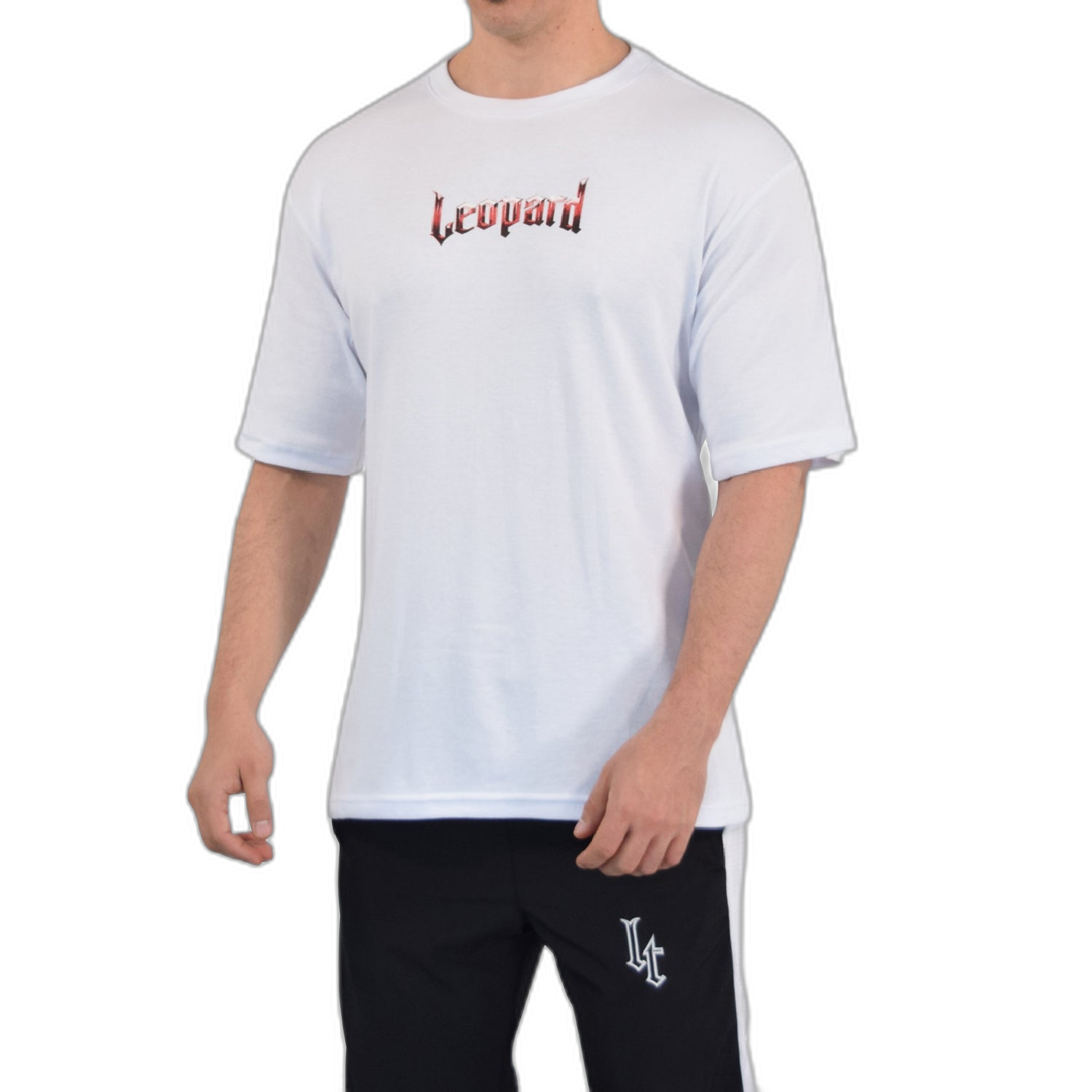 Playera Oversized Metal Logo White