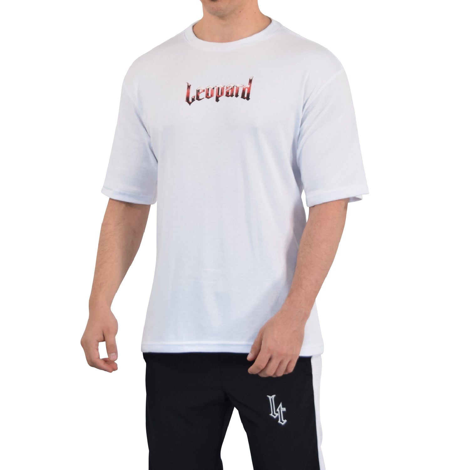 Playera Oversized Metal Logo White