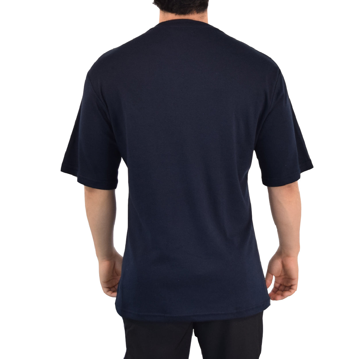 Playera Oversized Navy 80'S Metal Logo