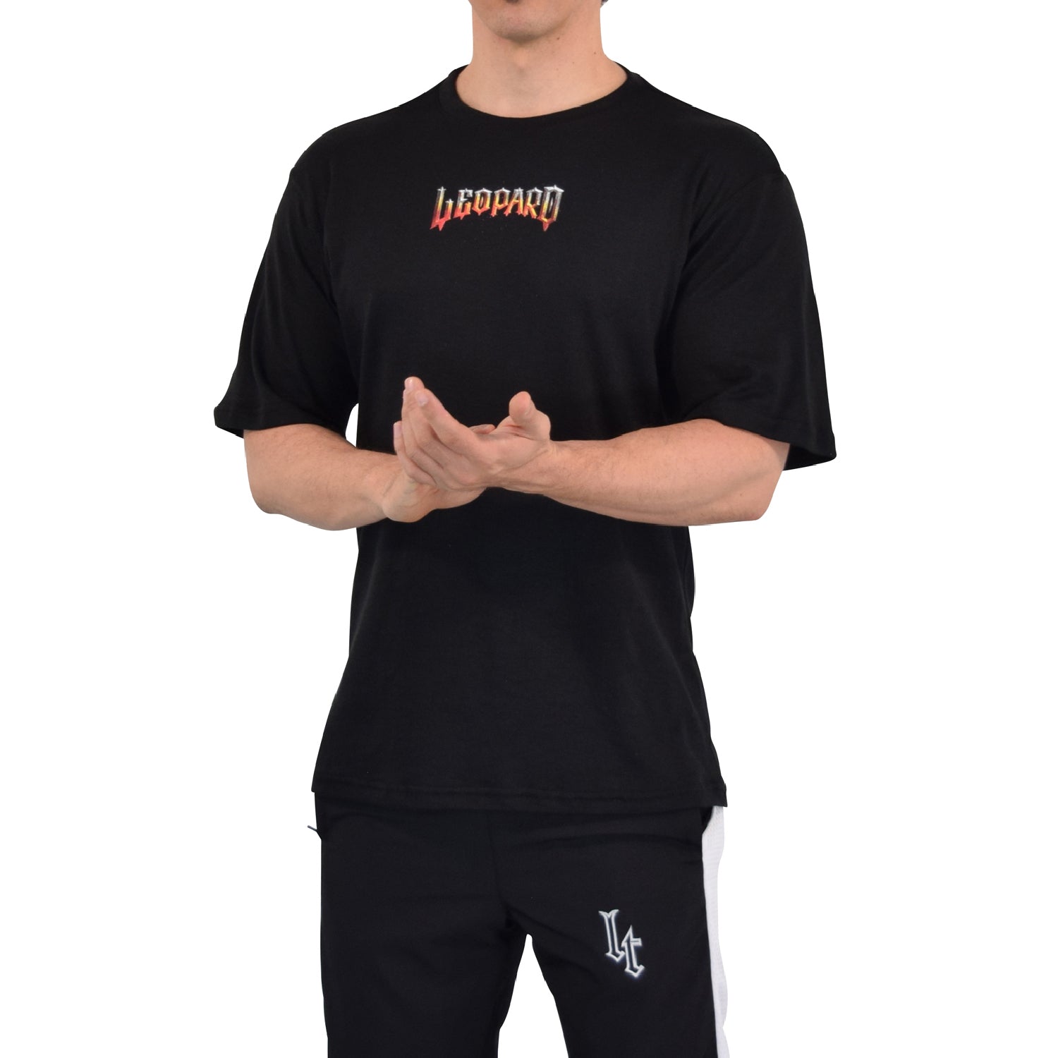 Playera Oversized Doom Metal Logo Black