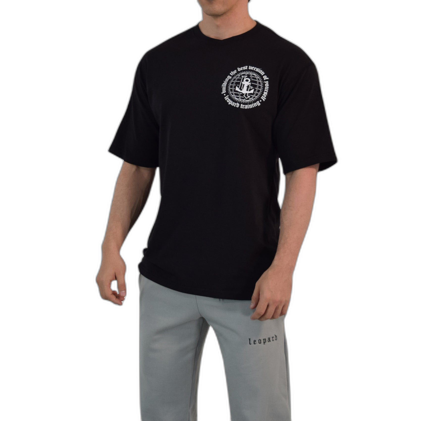 Playera Oversized Building Your Best Version Black