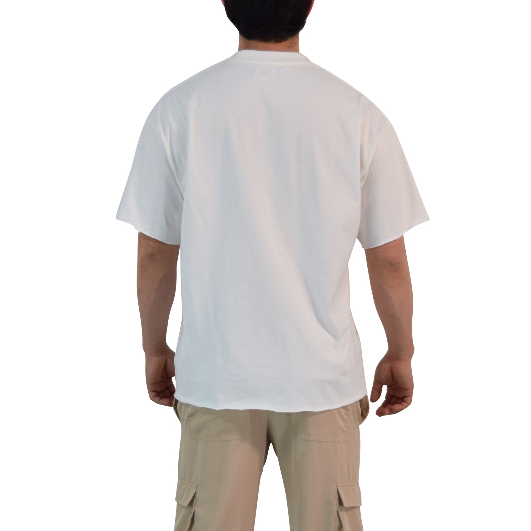 Heavy Cropped Tee Off White (Raw)