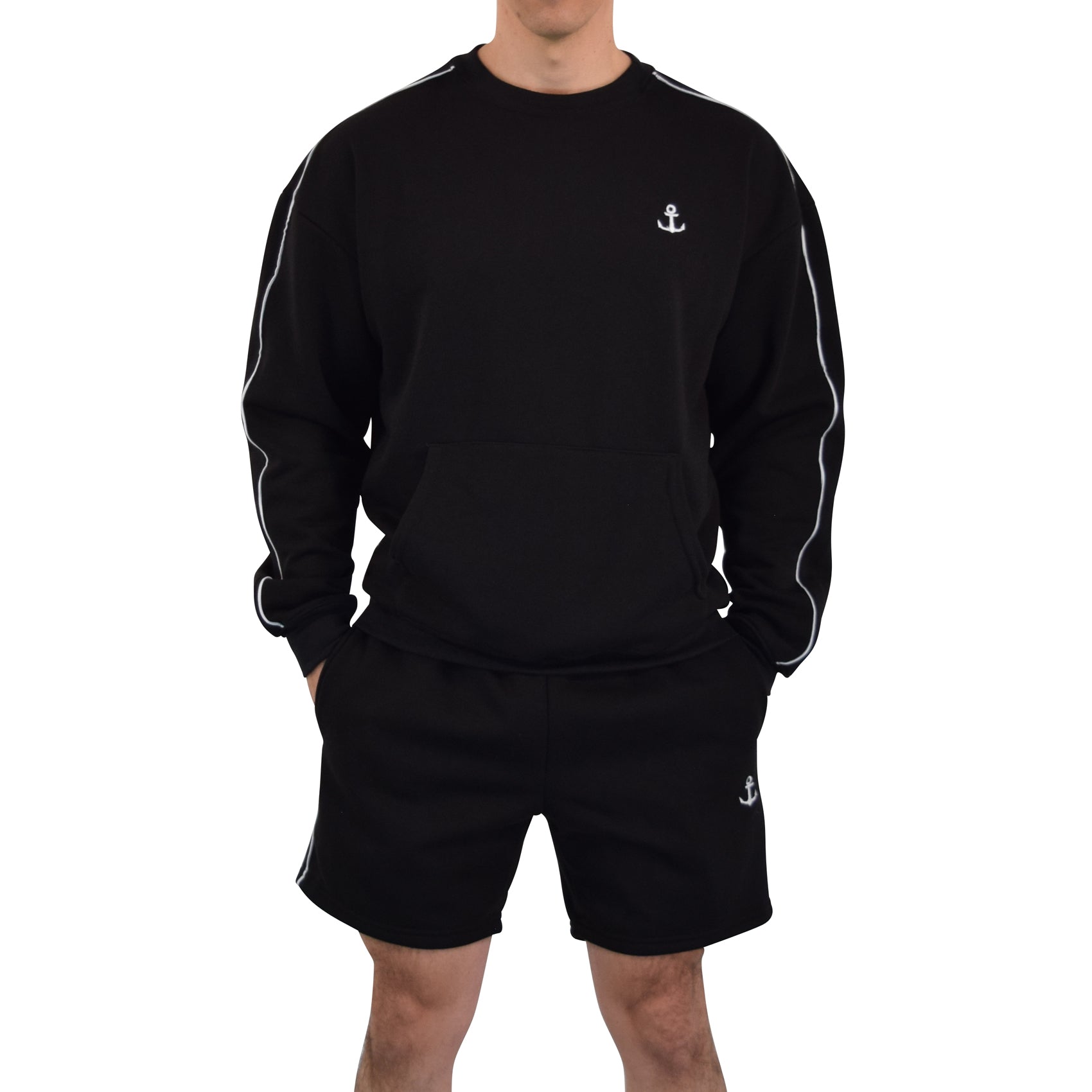 Hoodie Crewneck Heavyweight Champ Black