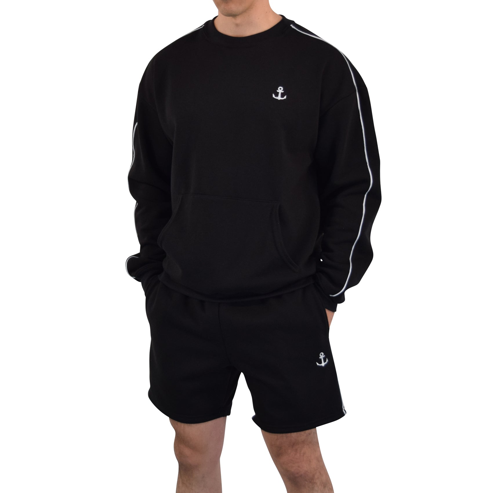 Hoodie Crewneck Heavyweight Champ Black