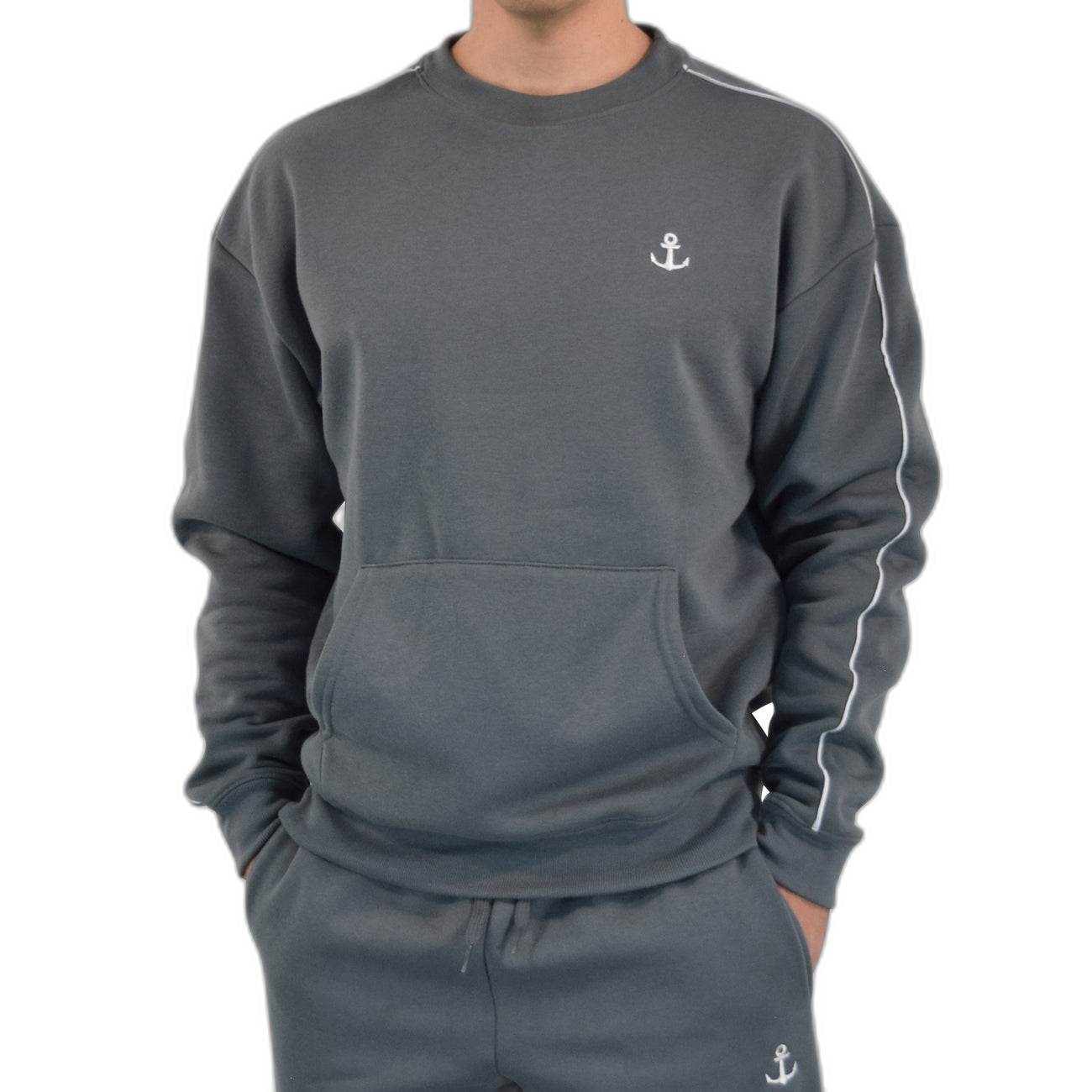 Hoodie Crewneck Heavyweight Champ Clear Gray