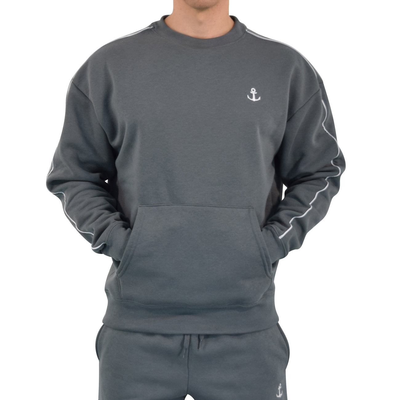 Hoodie Crewneck Heavyweight Champ Clear Gray