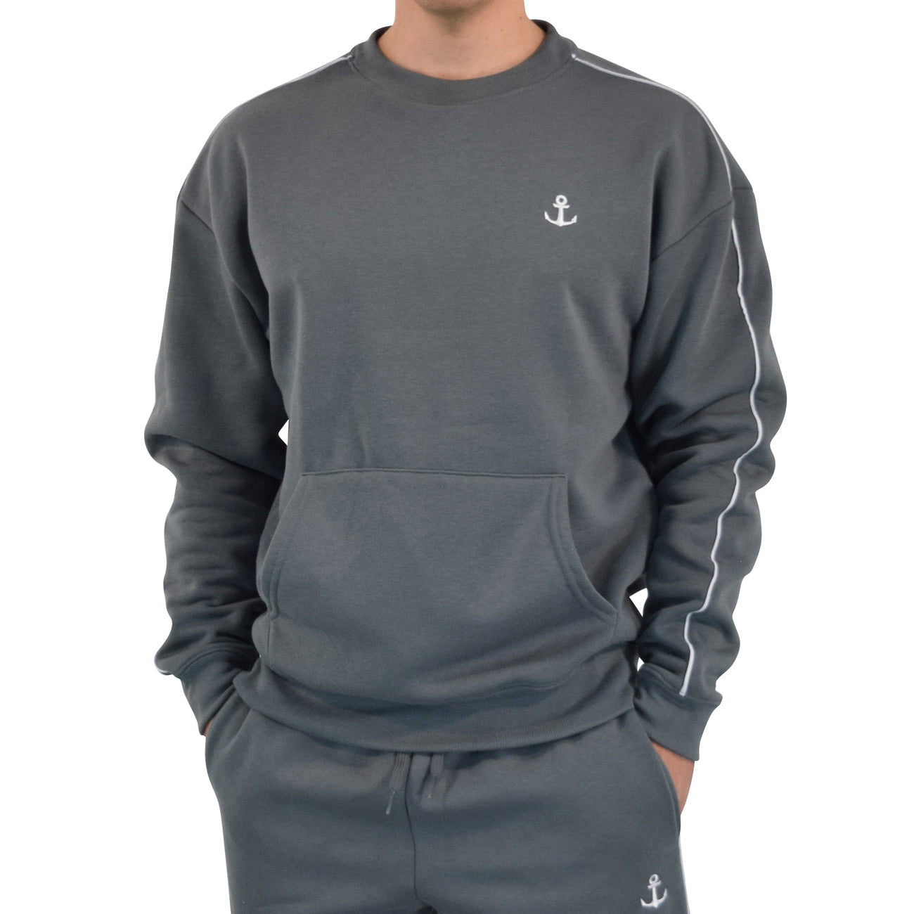 Hoodie Crewneck Heavyweight Champ Clear Gray