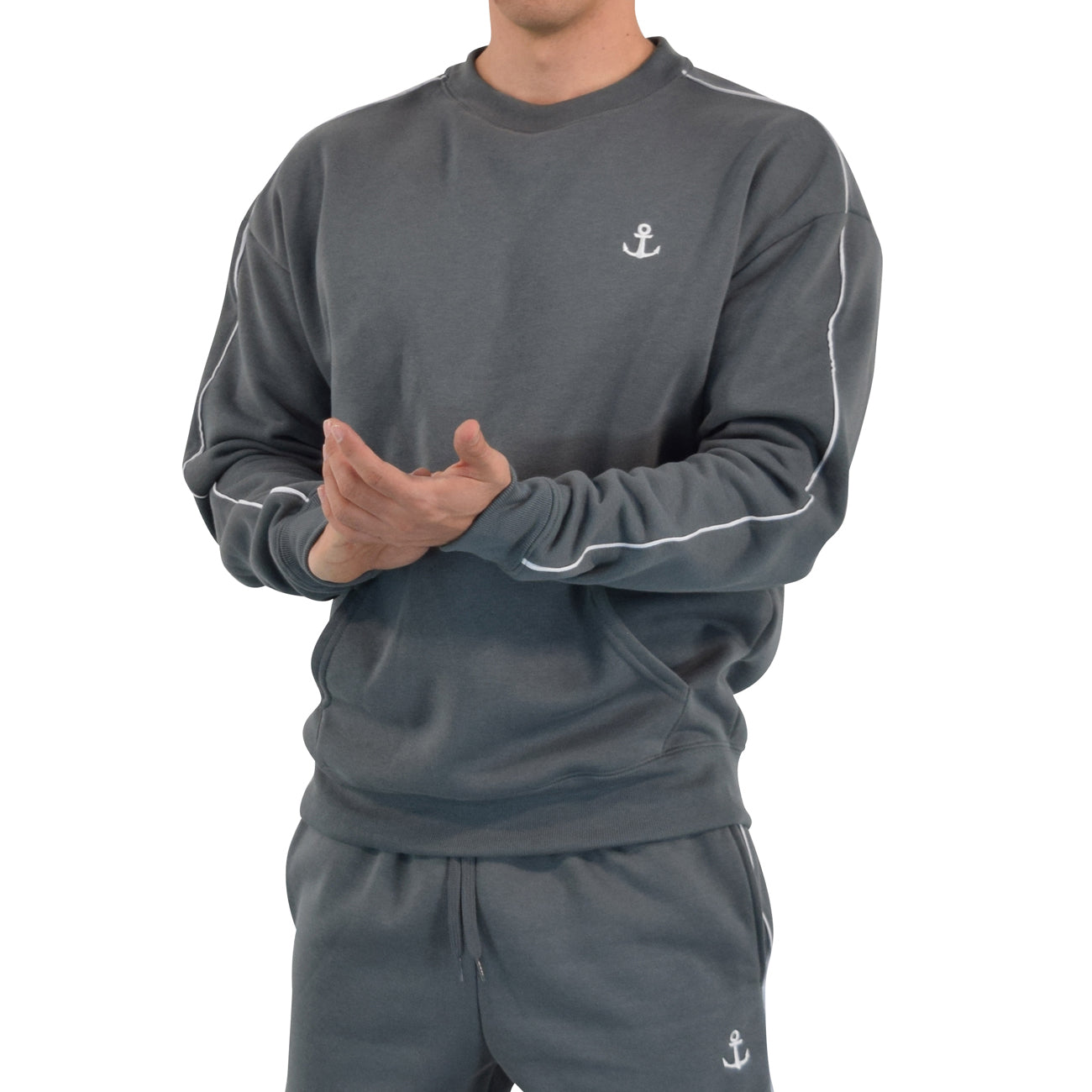 Hoodie Crewneck Heavyweight Champ Clear Gray