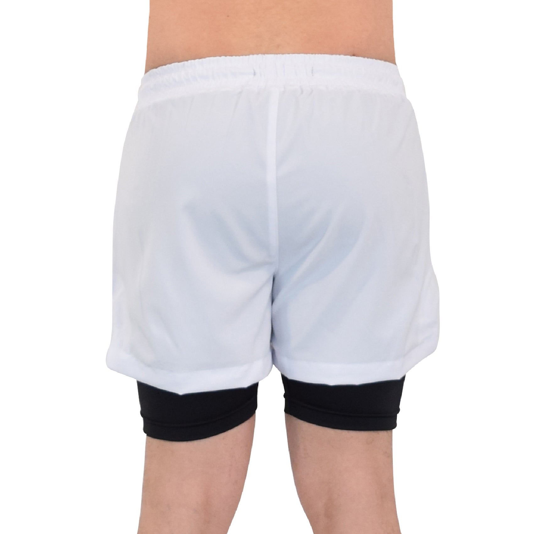 Speed Compression Short Snow White Logo Black