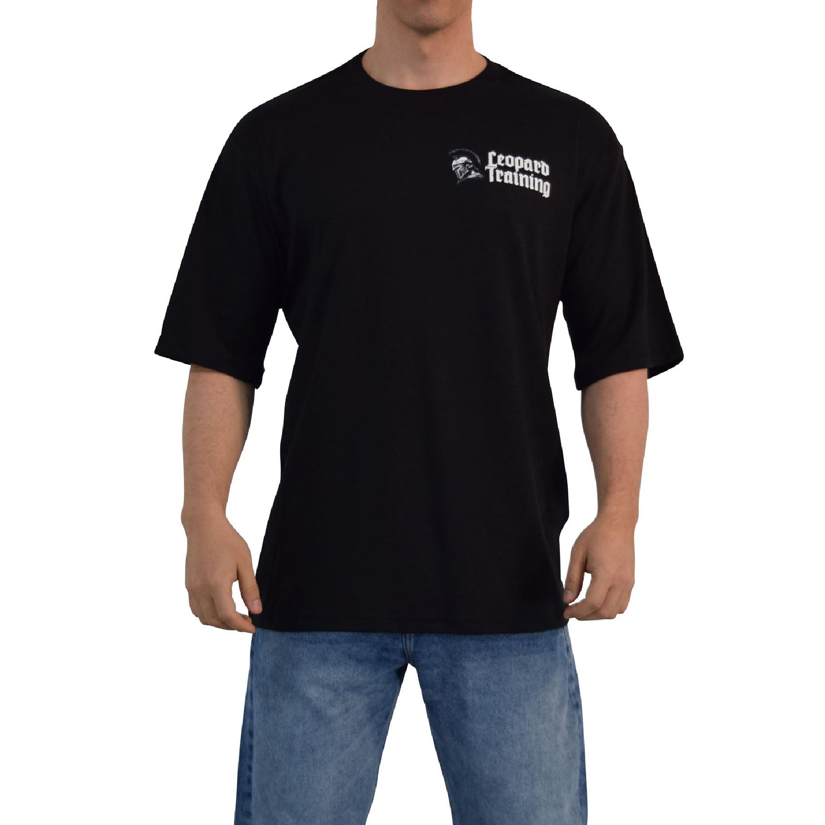 Playera Oversized Spartan Warrior Training Overcomes Black