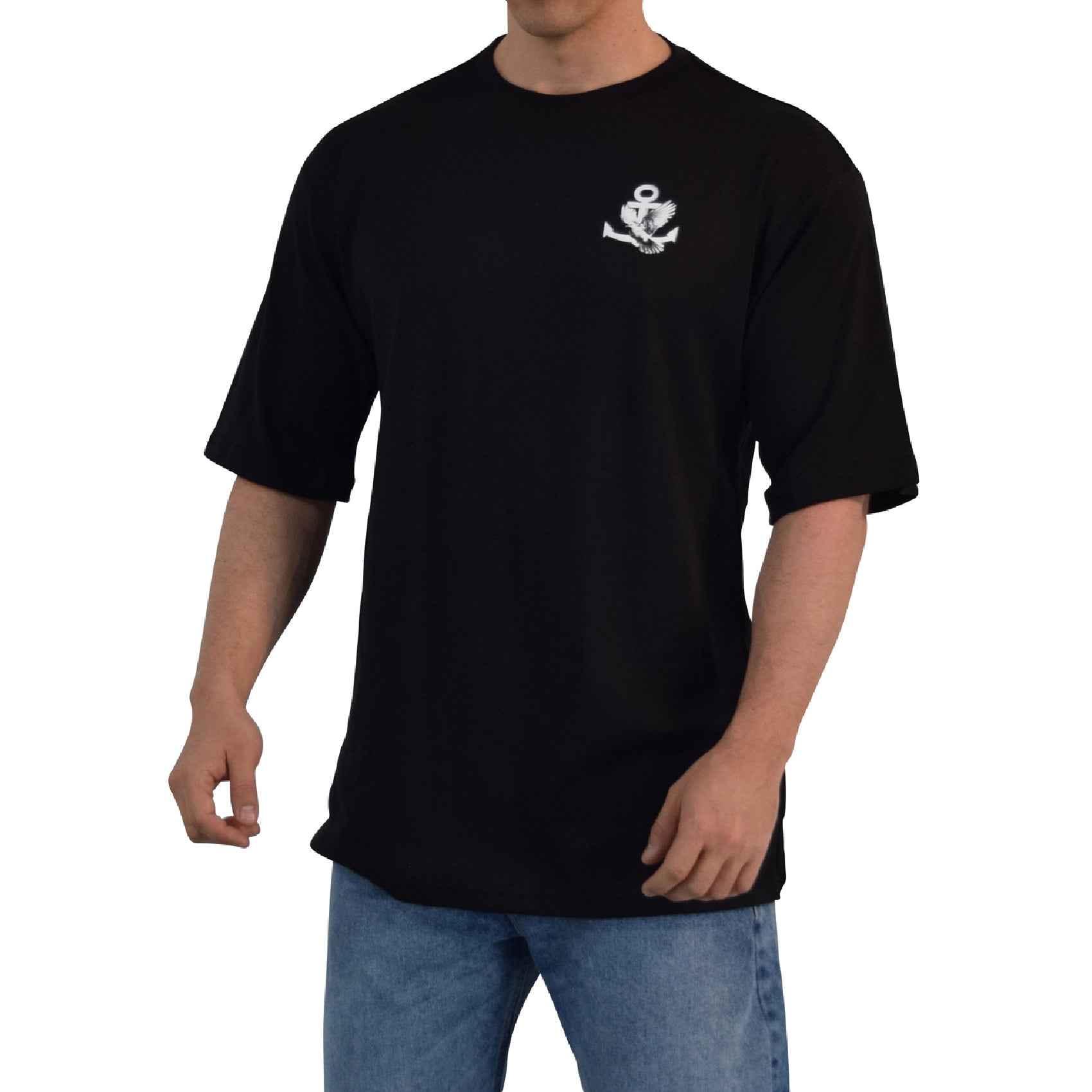 Playera Oversized Freedom Pigeon Black
