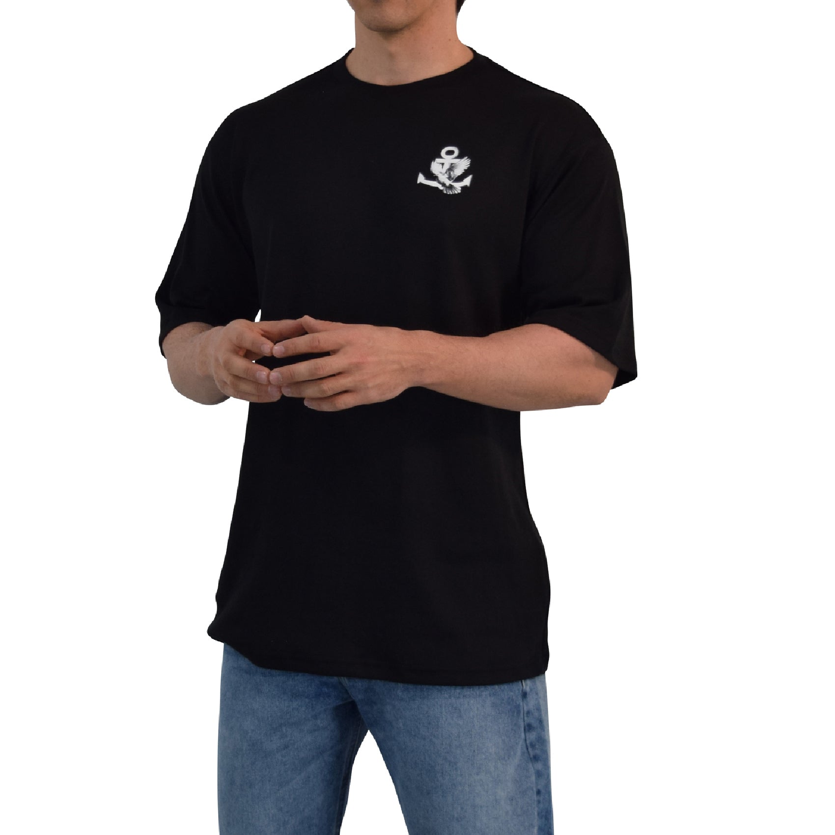 Playera Oversized Freedom Pigeon Black