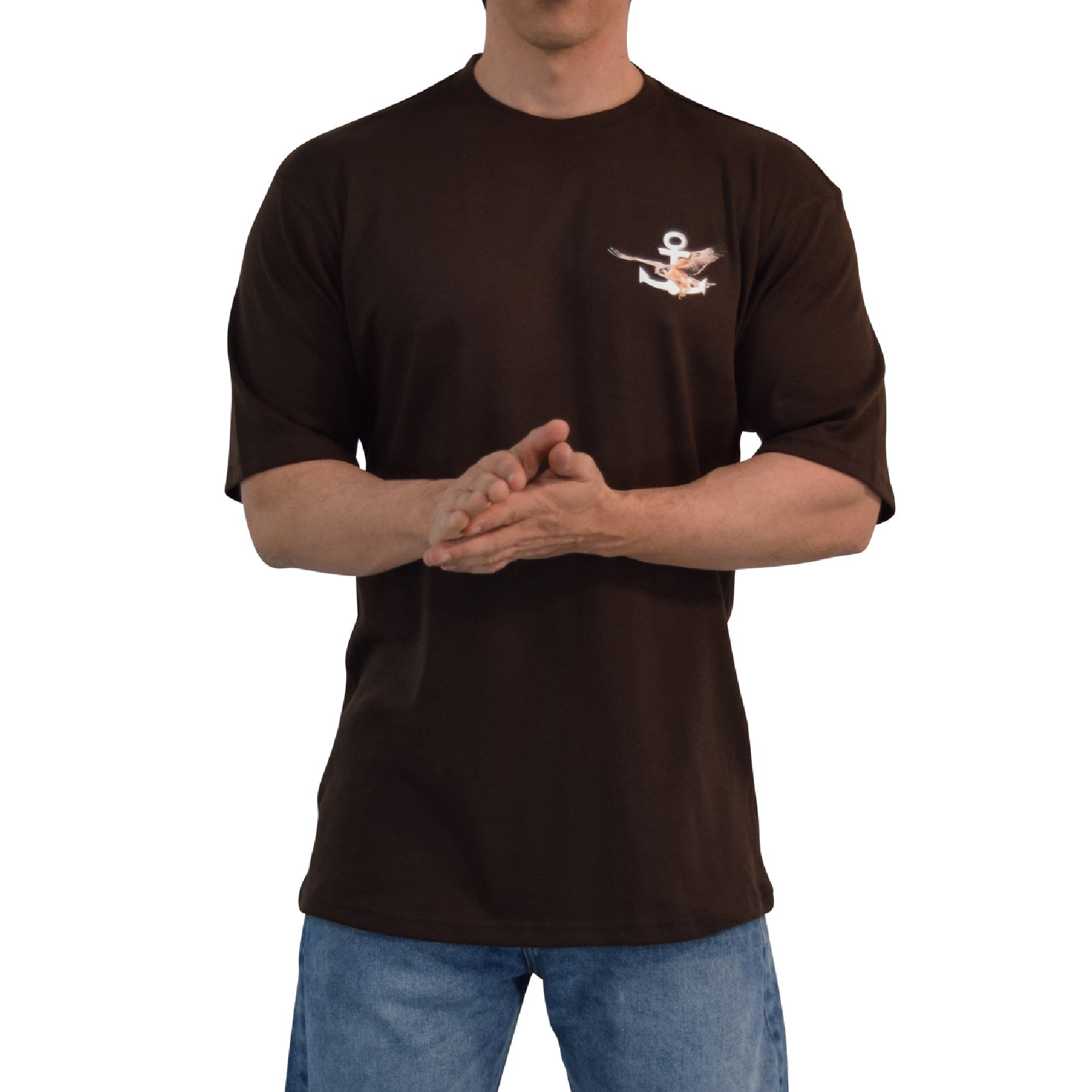 Playera Oversized Freedom Hawks Brown