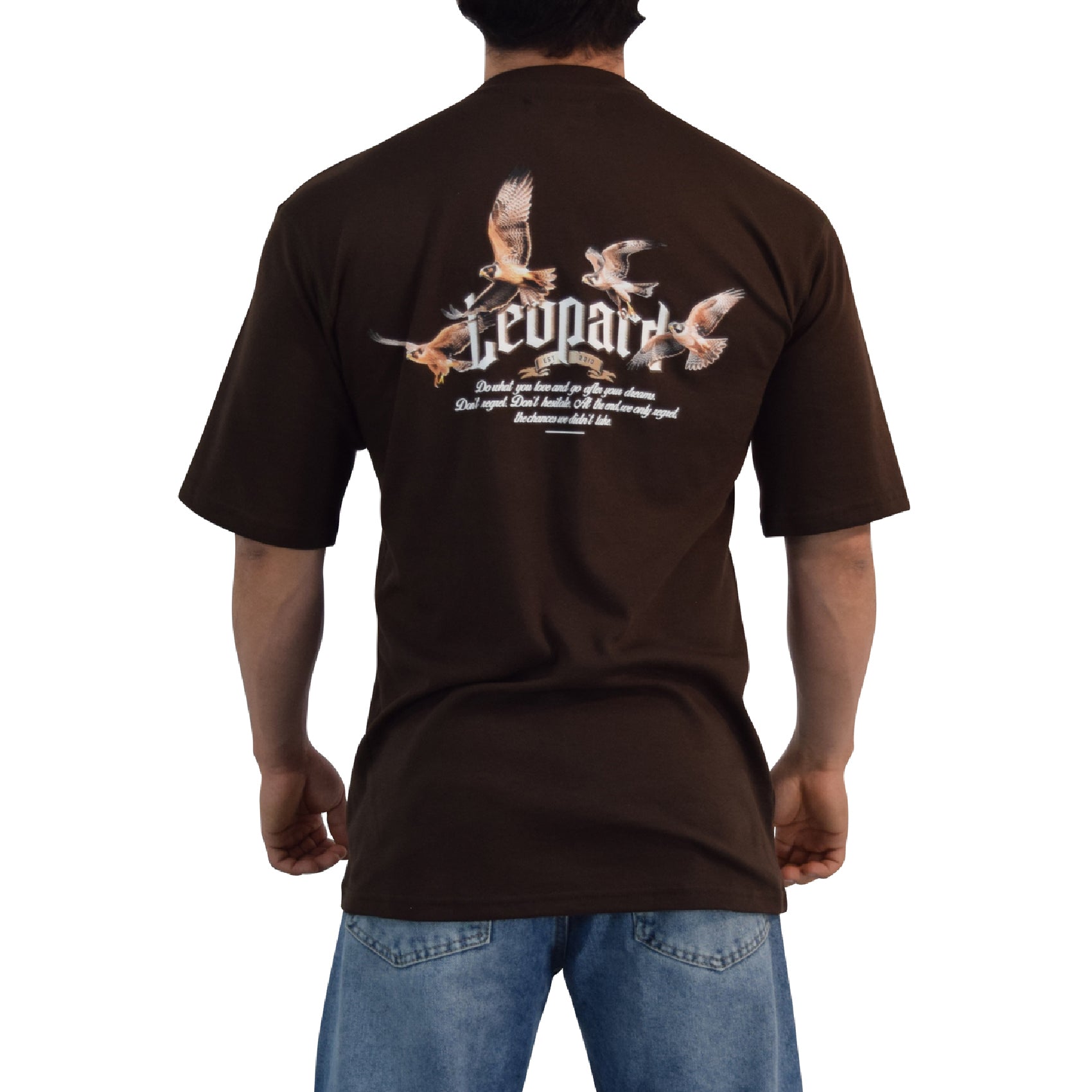 Playera Oversized Freedom Hawks Brown